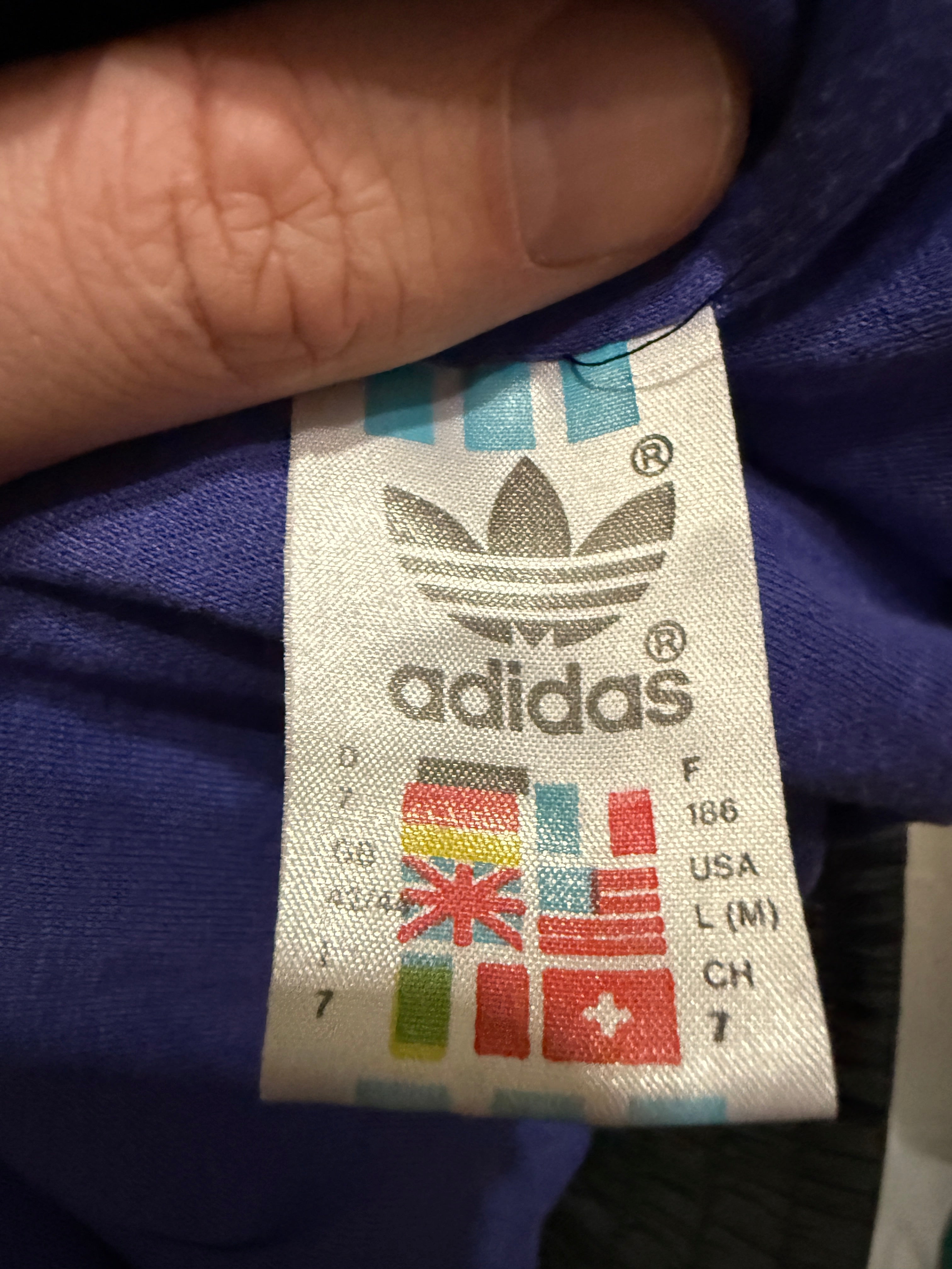 Adidas Originals Jacke / Windbreaker – frühe 90er Jahre Vintage - Größe L