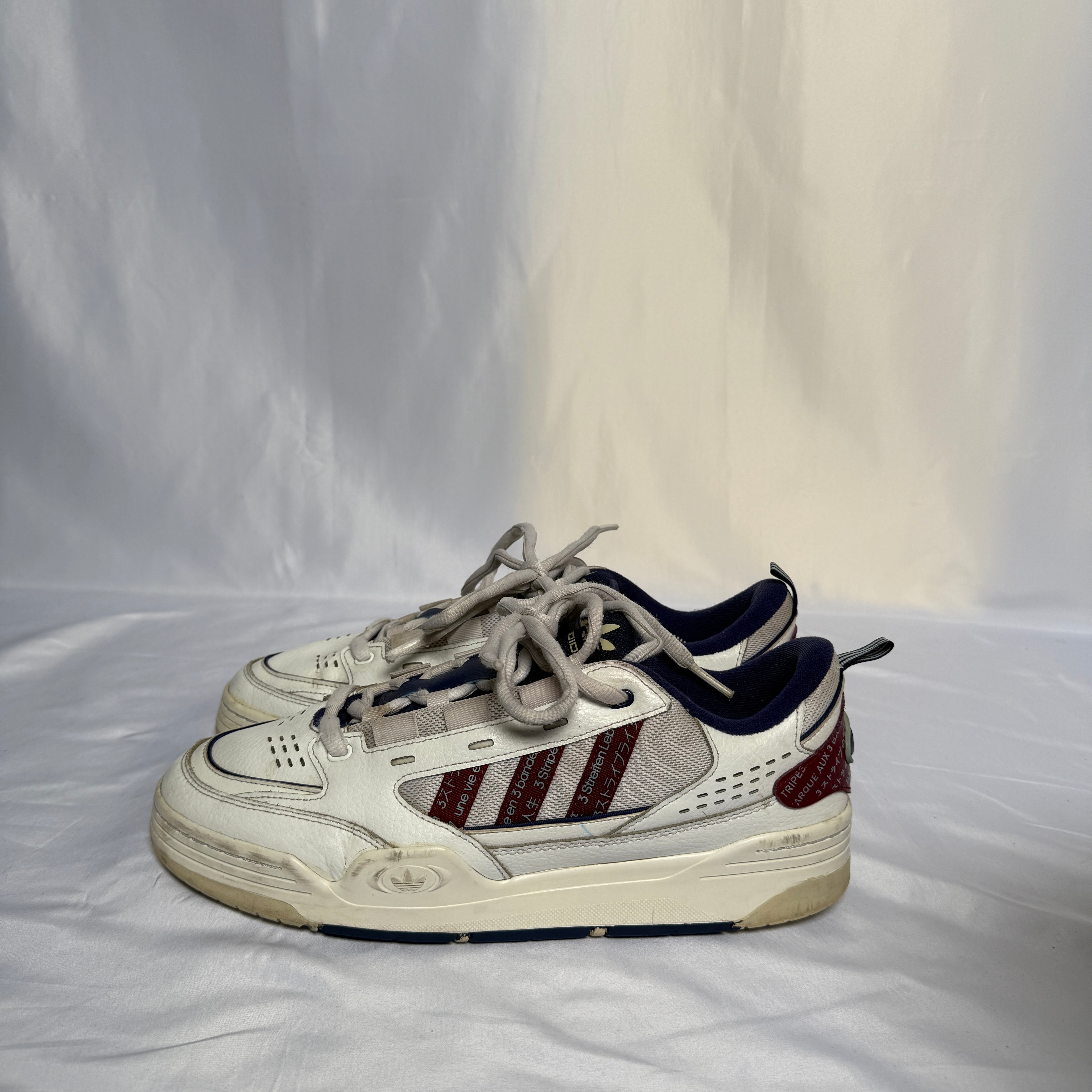 Adidas x Human Made Rivalry Low – White/Navy/Red – Größe 48 (US 13)