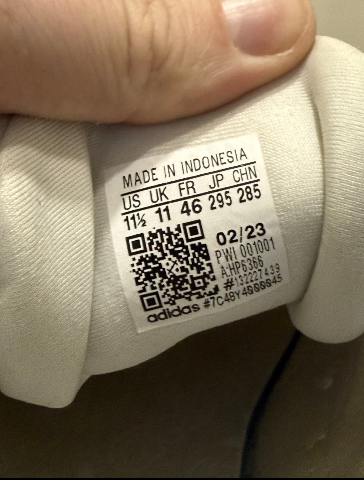 Adidas Yung-96 Chasm – Triple White – Größe 46 (US 11,5)