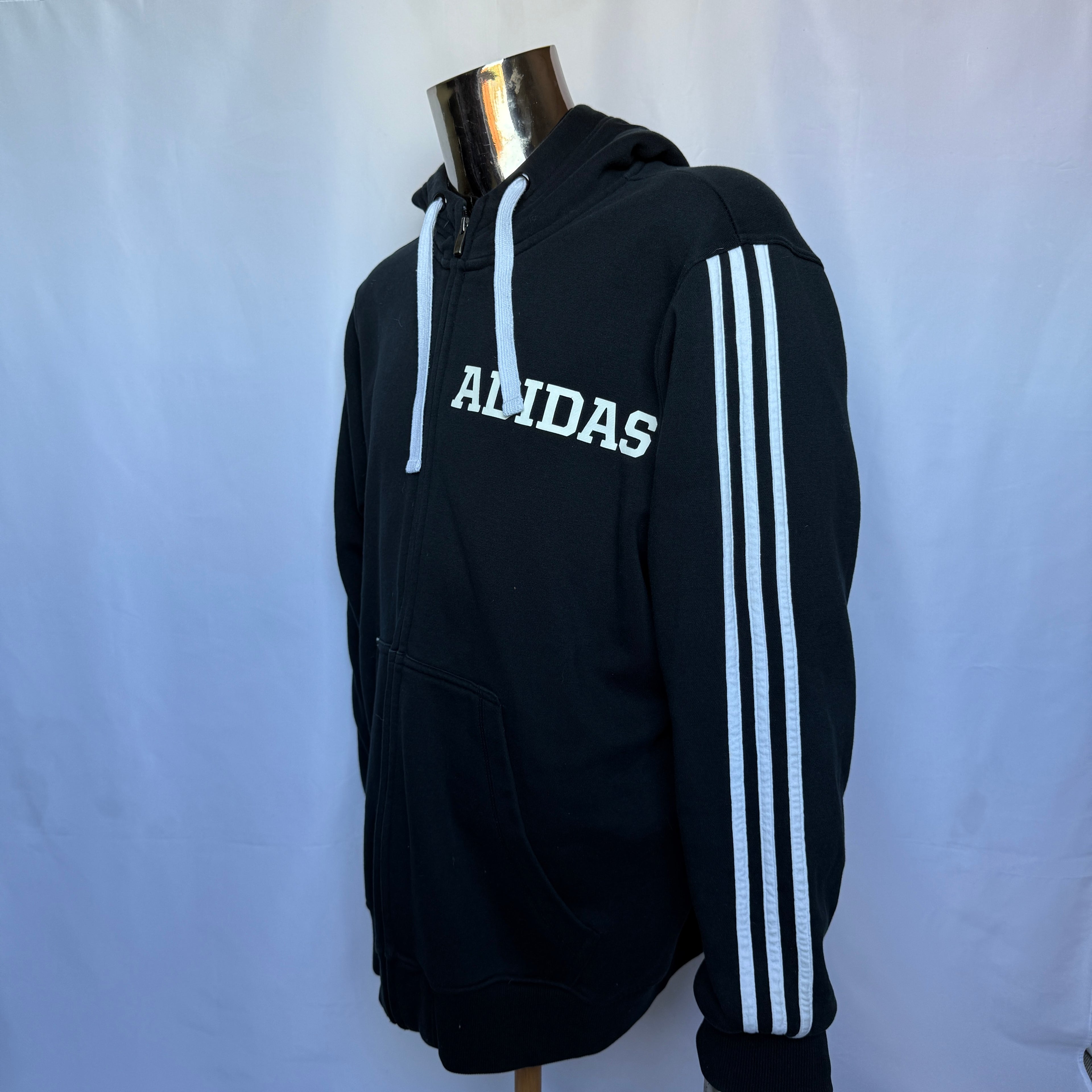 Adidas Hoodie (Pullover / Sweatshirt) – Classic 3-Stripes Retro – Größe XL