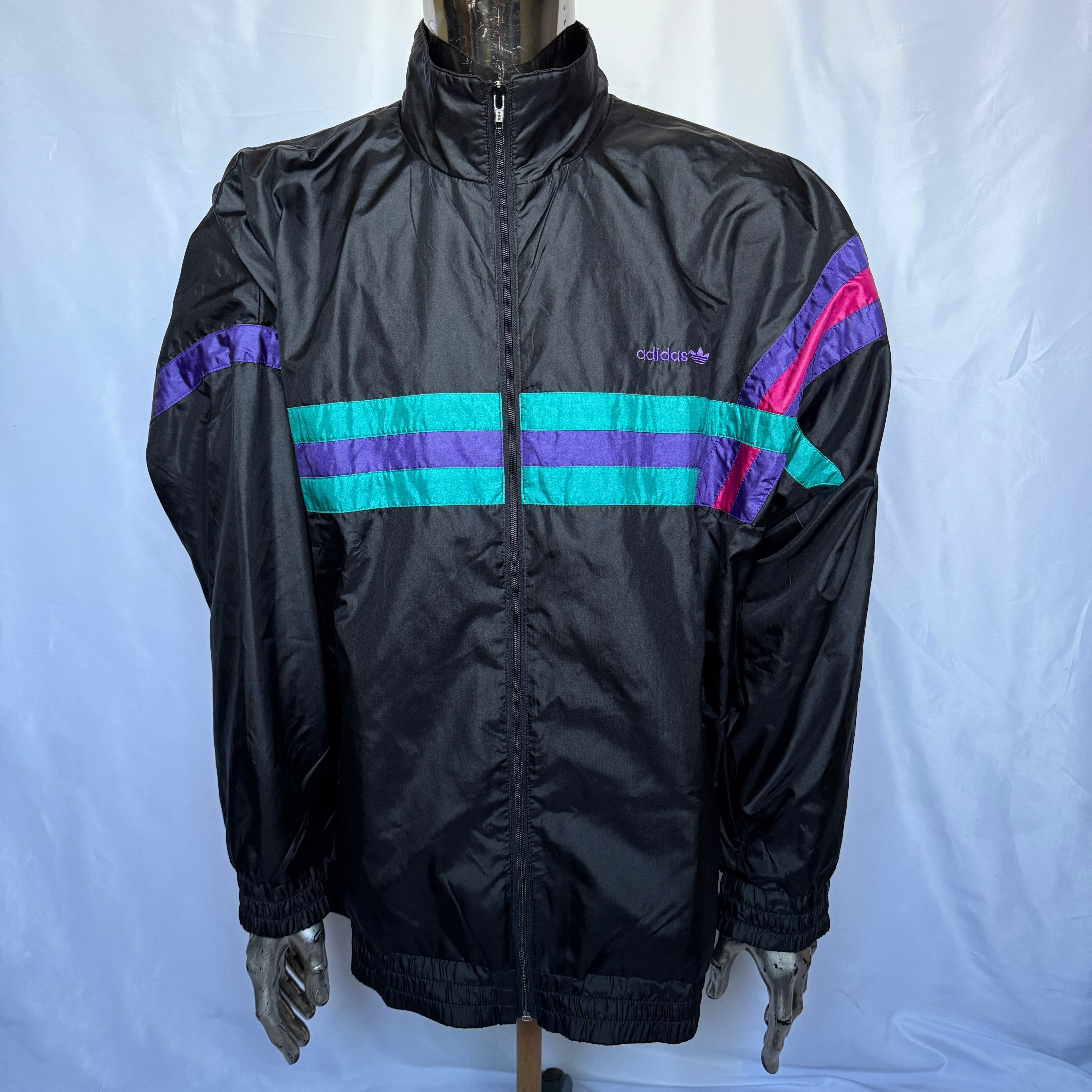 Adidas Originals Windbreaker – 80er / 90er Vintage - Größe XL