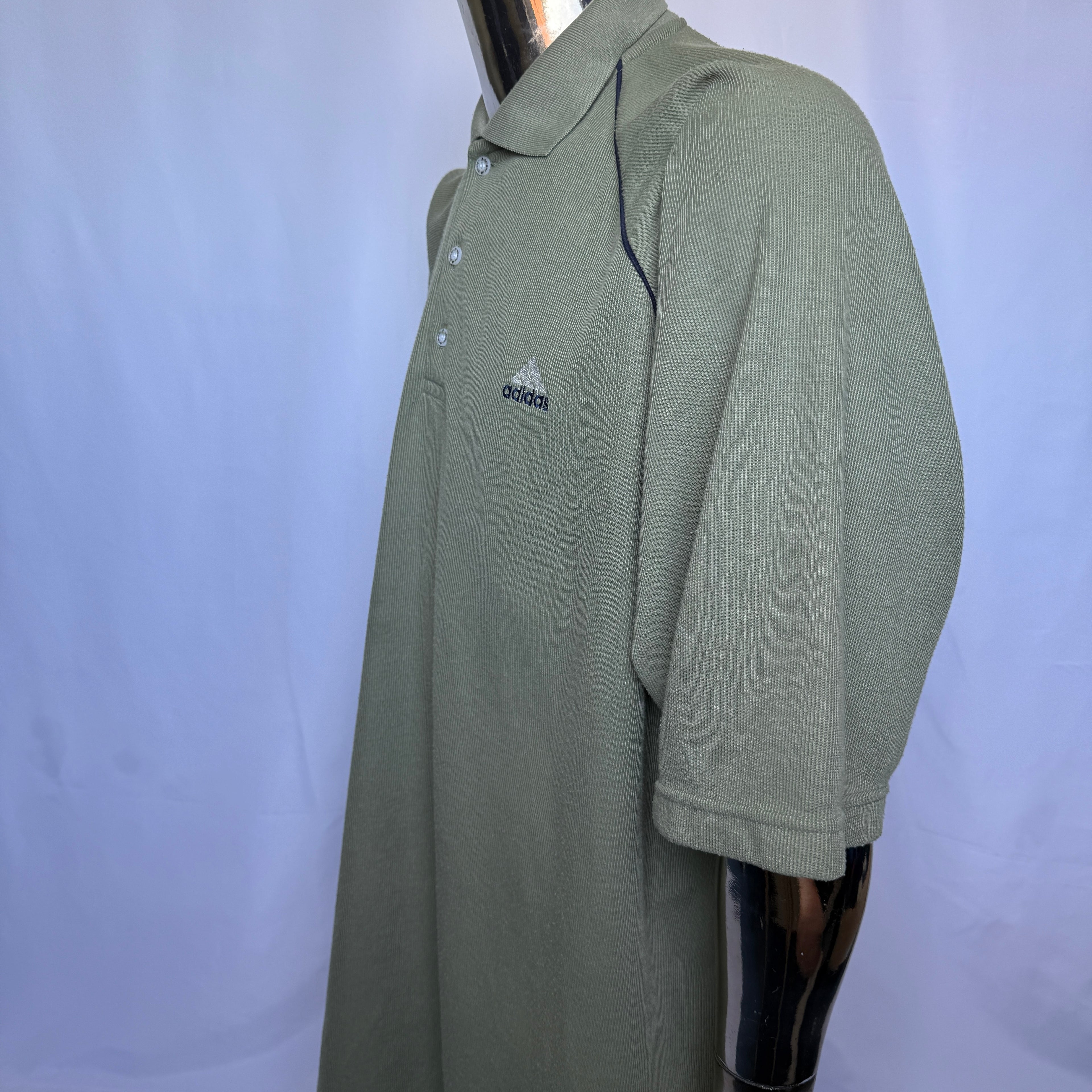 Adidas Equipment Polo Shirt – frühe 90er Vintage – Oversized Fit - Größe 4XL