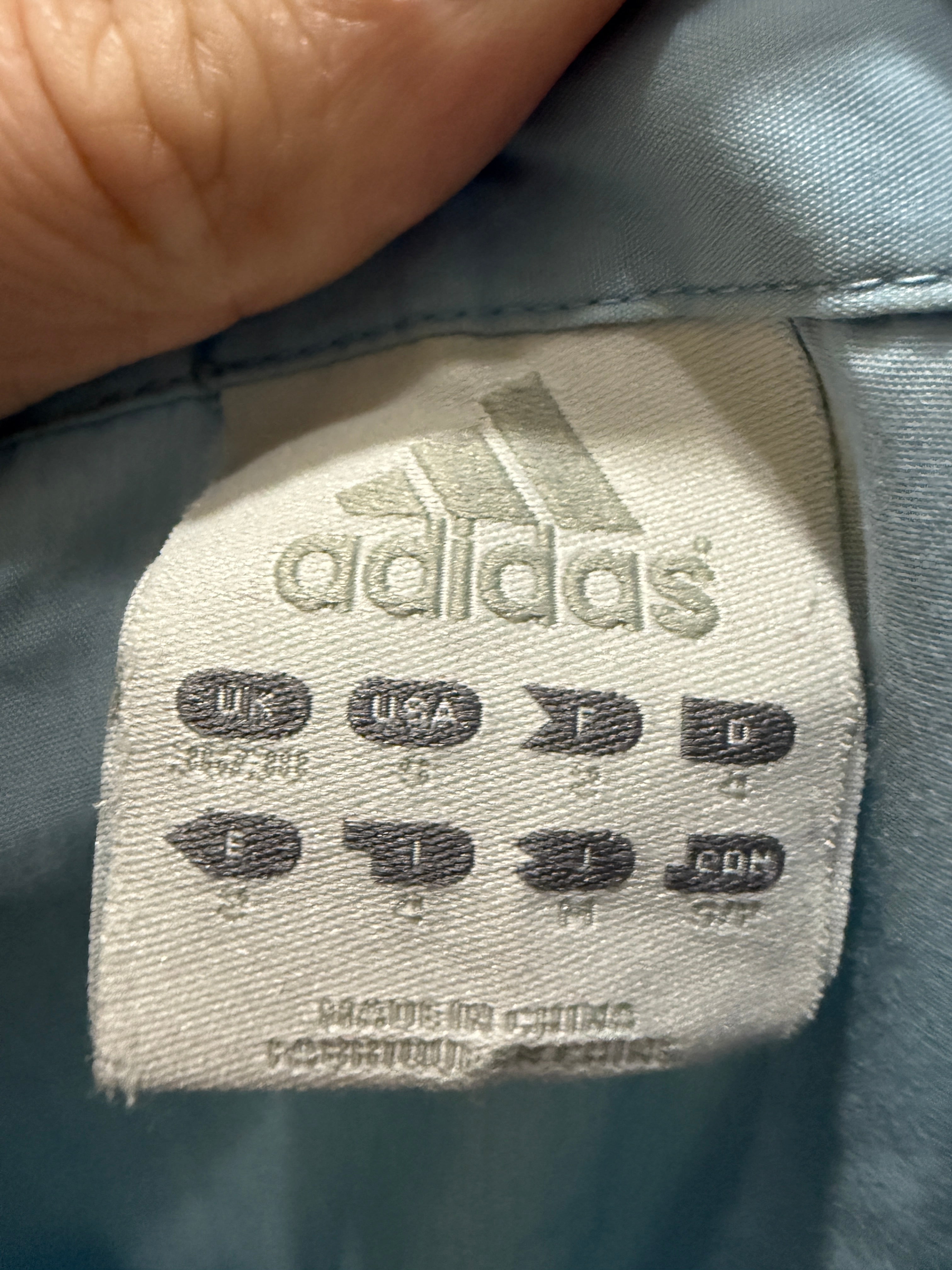 Adidas Kurzarm Hemd – frühe 00er Vintage - Größe L