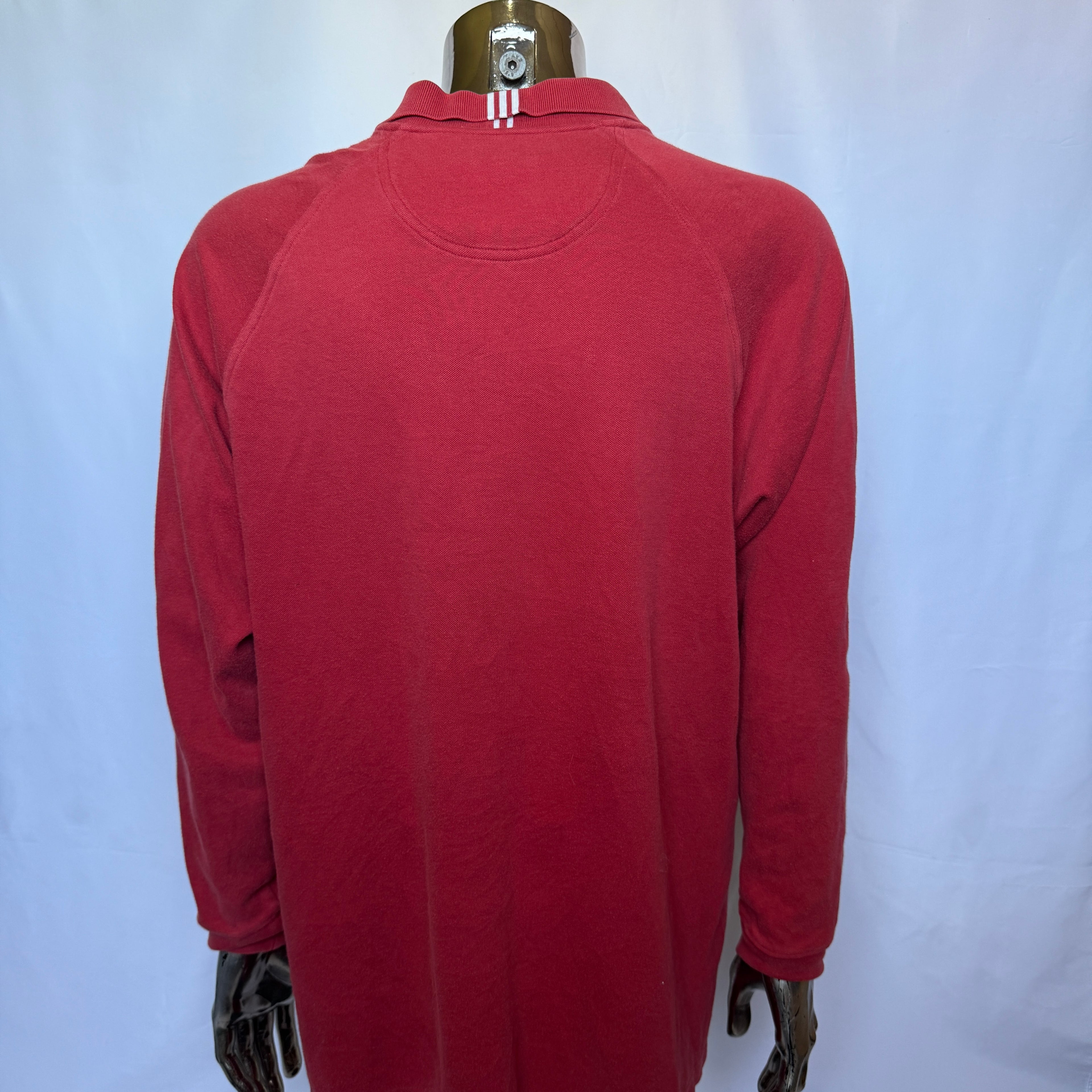 Adidas Climalite Stretch Longsleeve Polo – Deep Red – Release 2004 – Größe M