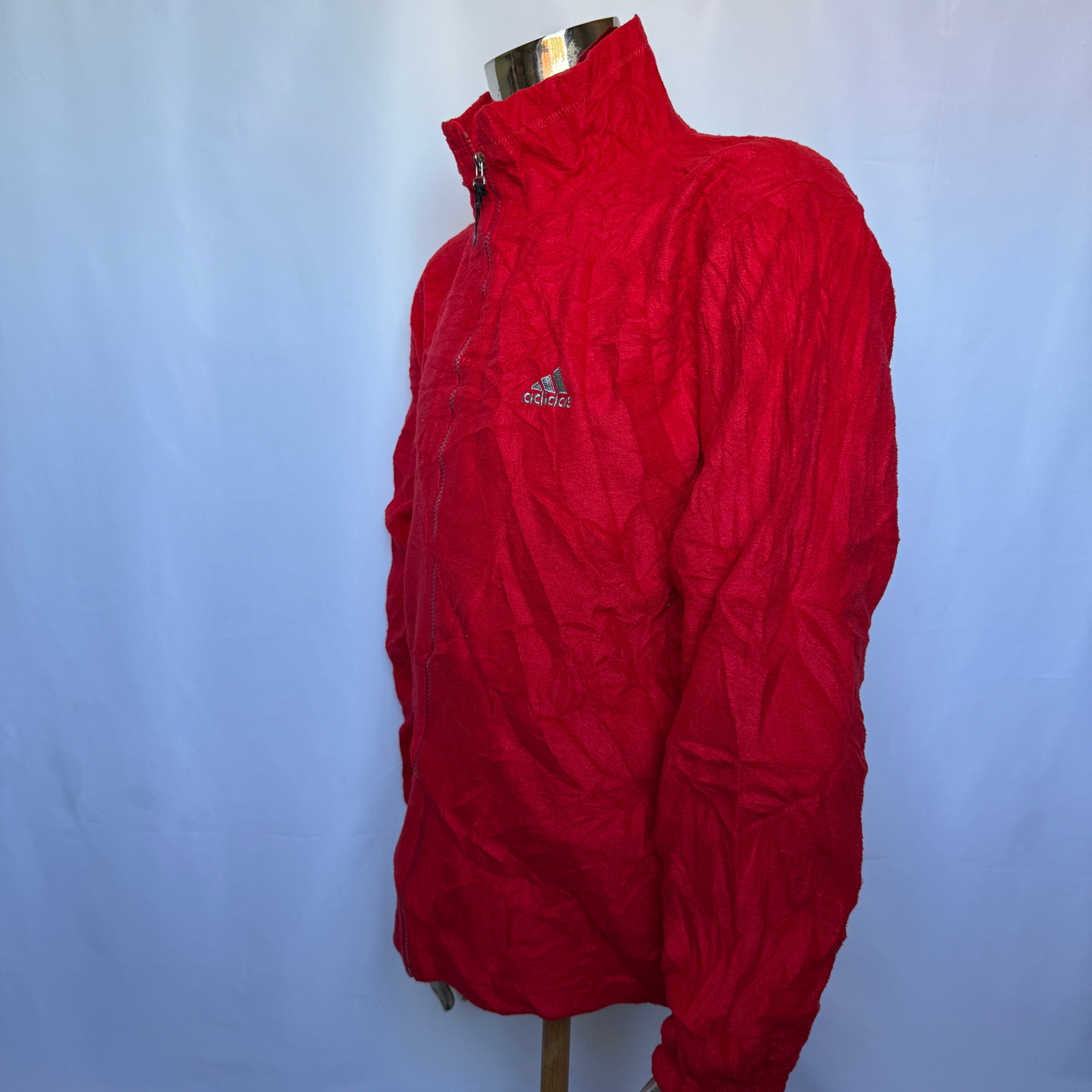 Adidas Fleece Jacke / Pullover / Sweatshirt – späte 1990er  Vintage - Größe M