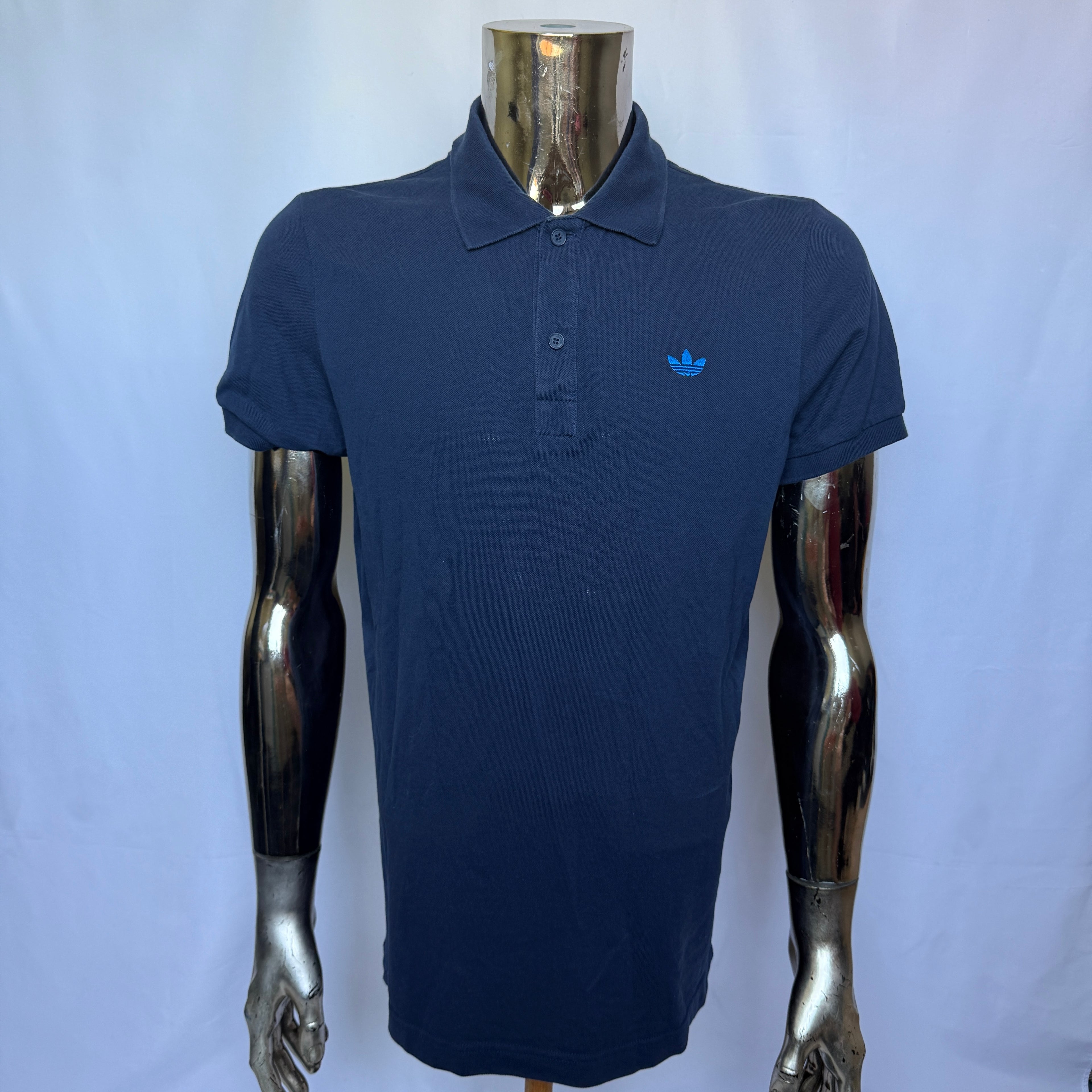 Adidas Originals Polo Shirt – Classic Trefoil Look (Retro) - Größe M