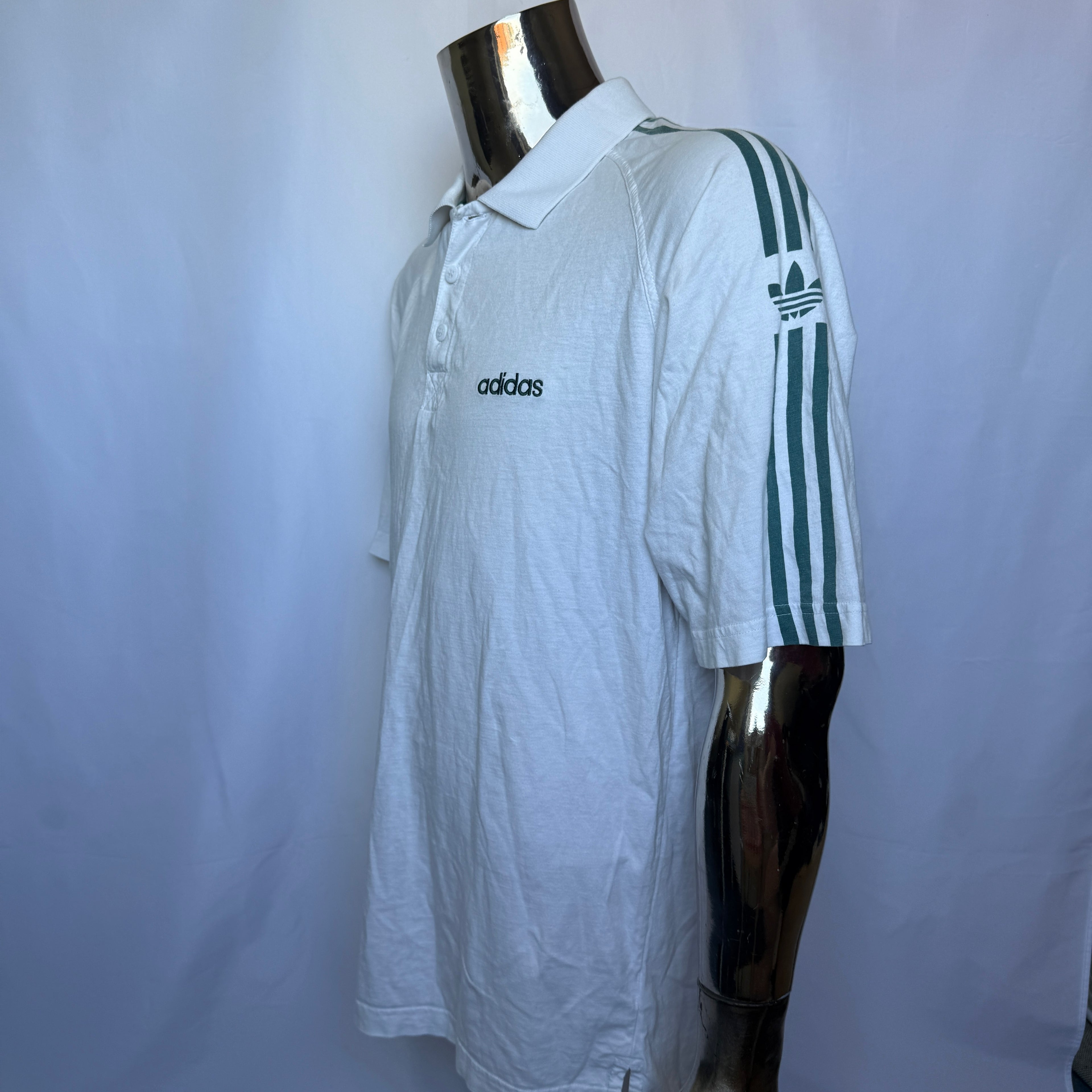Adidas Originals Polo Shirt – frühe 00er Vintage - Größe L