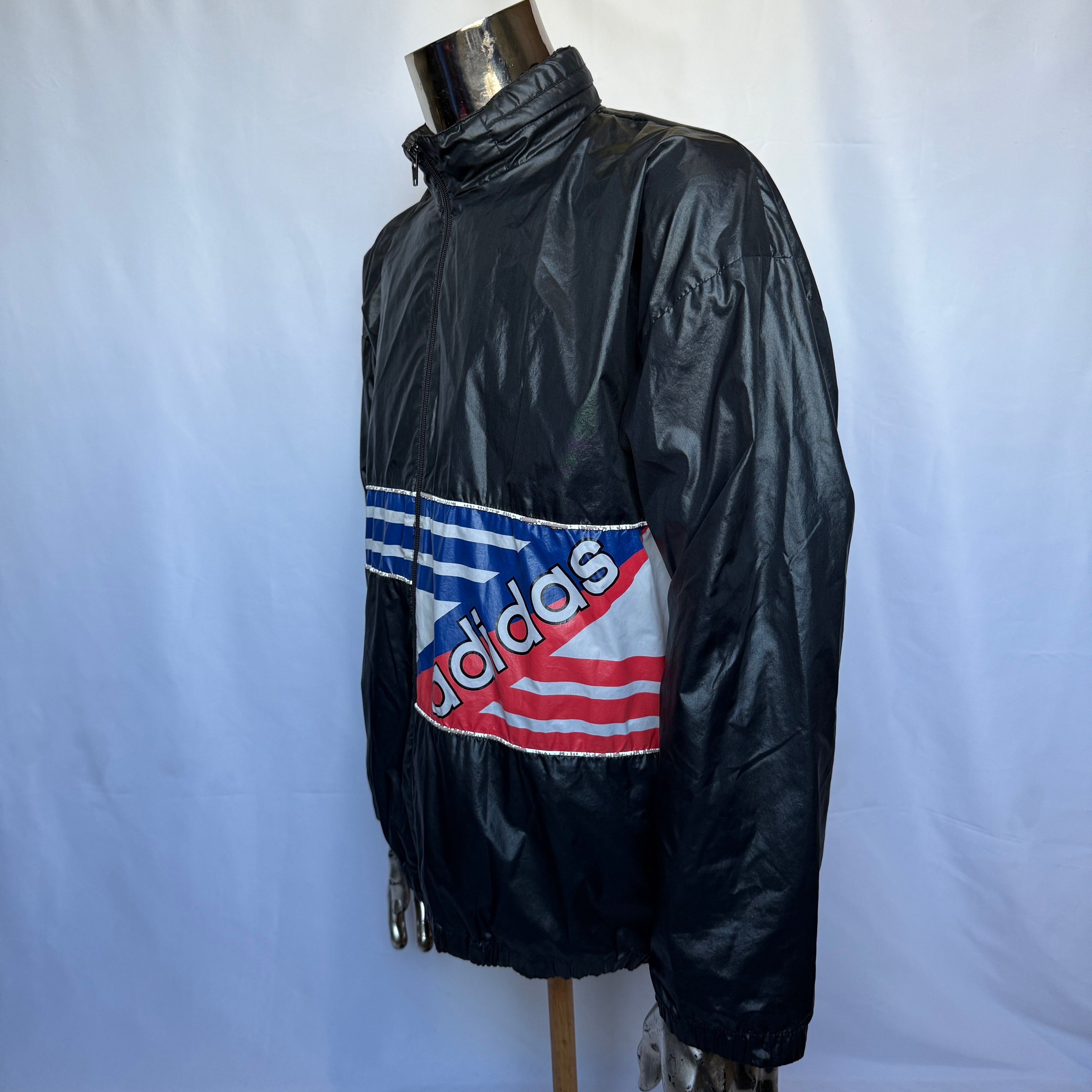 Adidas Originals Windbreaker Jacke – 80er Jahre Vintage / Rarität - Größe S