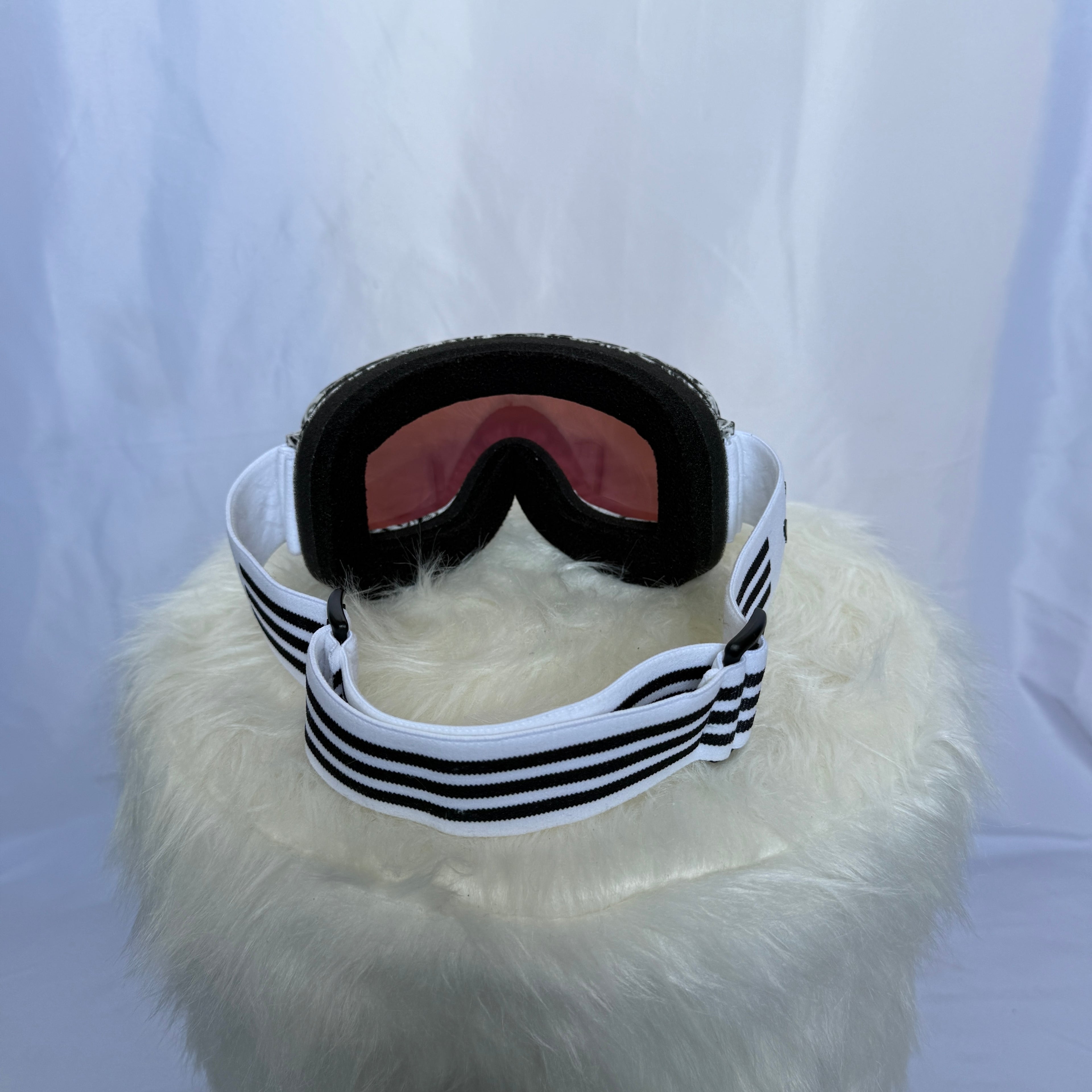 Adidas Originals Skibrille – Trefoil Design Weiß/Schwarz NEU