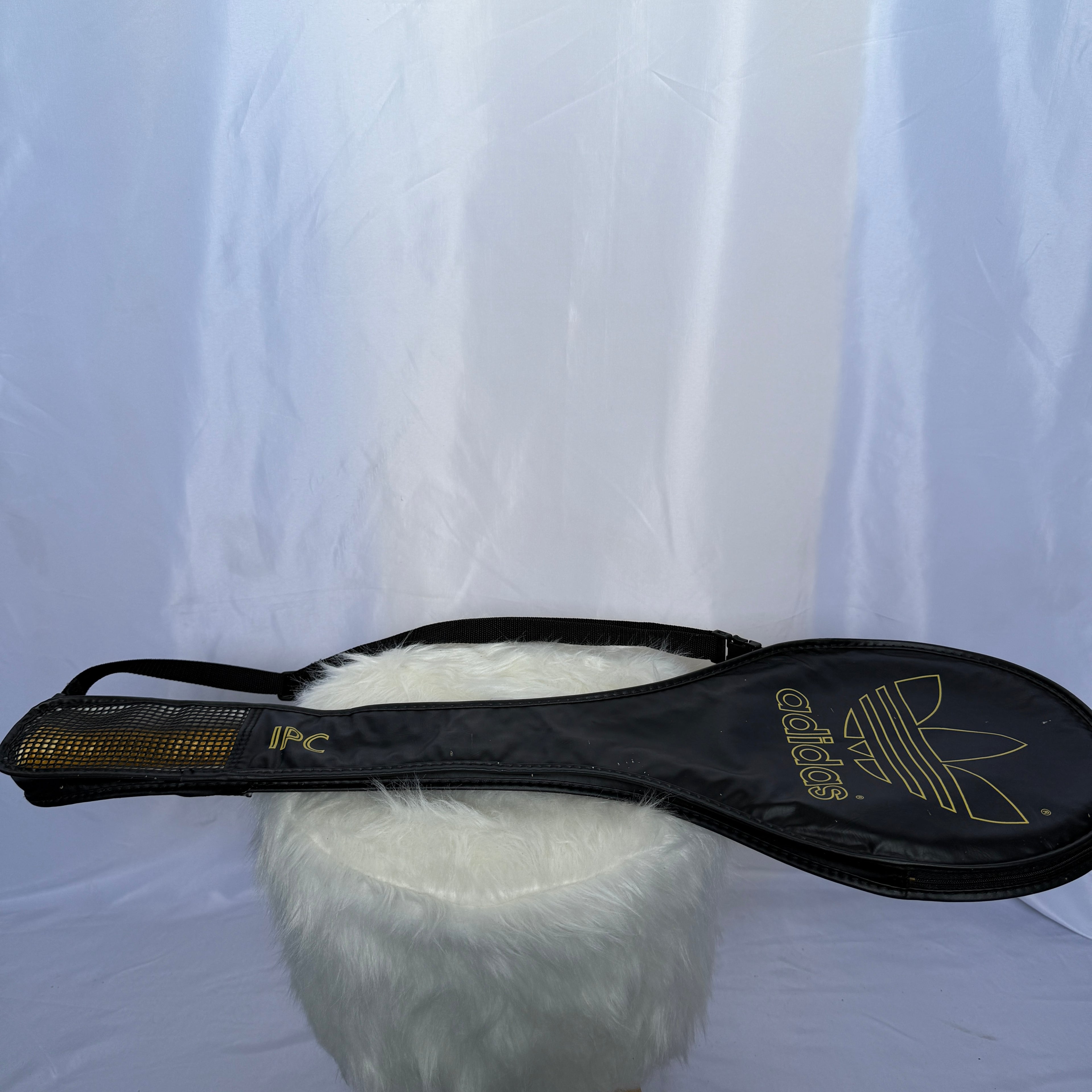 Adidas IPC Graphite Kevlar Squashschläger – 80s Vintage mit Originalhülle