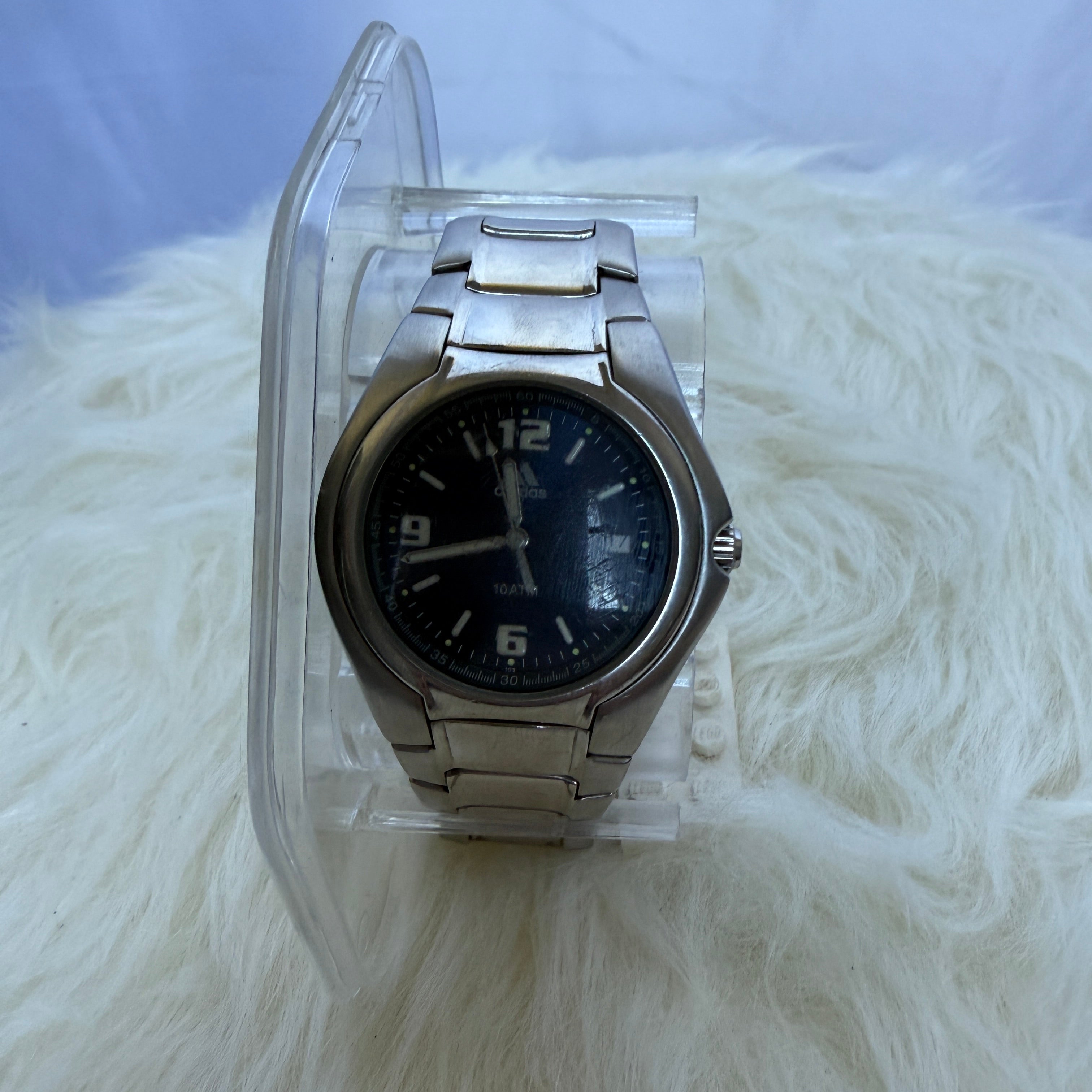 Adidas Analog Watch / Armbanduhr – Stainless Steel / Black Dial