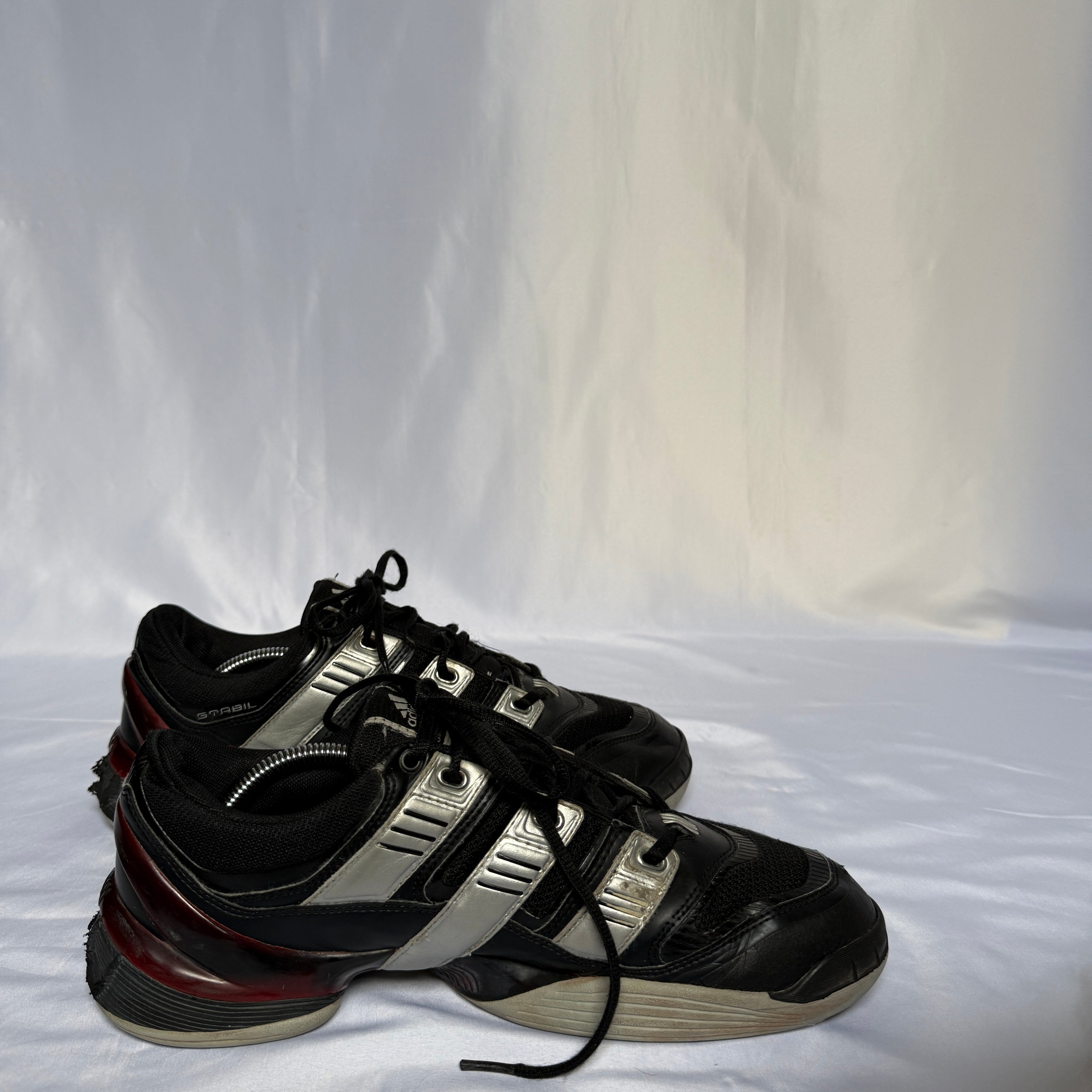 Adidas Sneaker Torsion Equipo Stabil OG (2005) – Schwarz/Silber/Rot – Größe 46 (US 11)