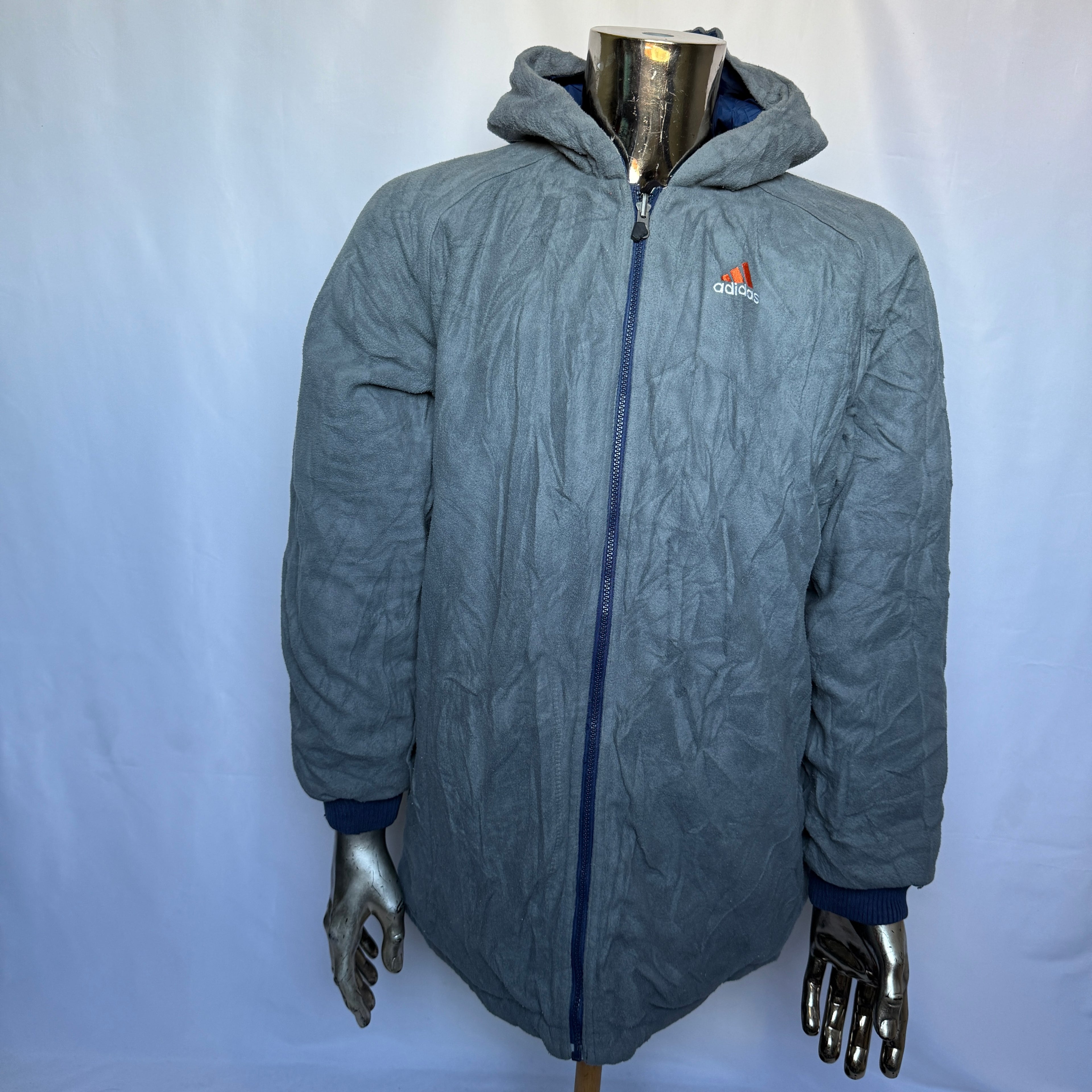 Adidas Wendejacke (Winter- Herbst Jacke) – späte 90er Jahre Vintage - Größe XL