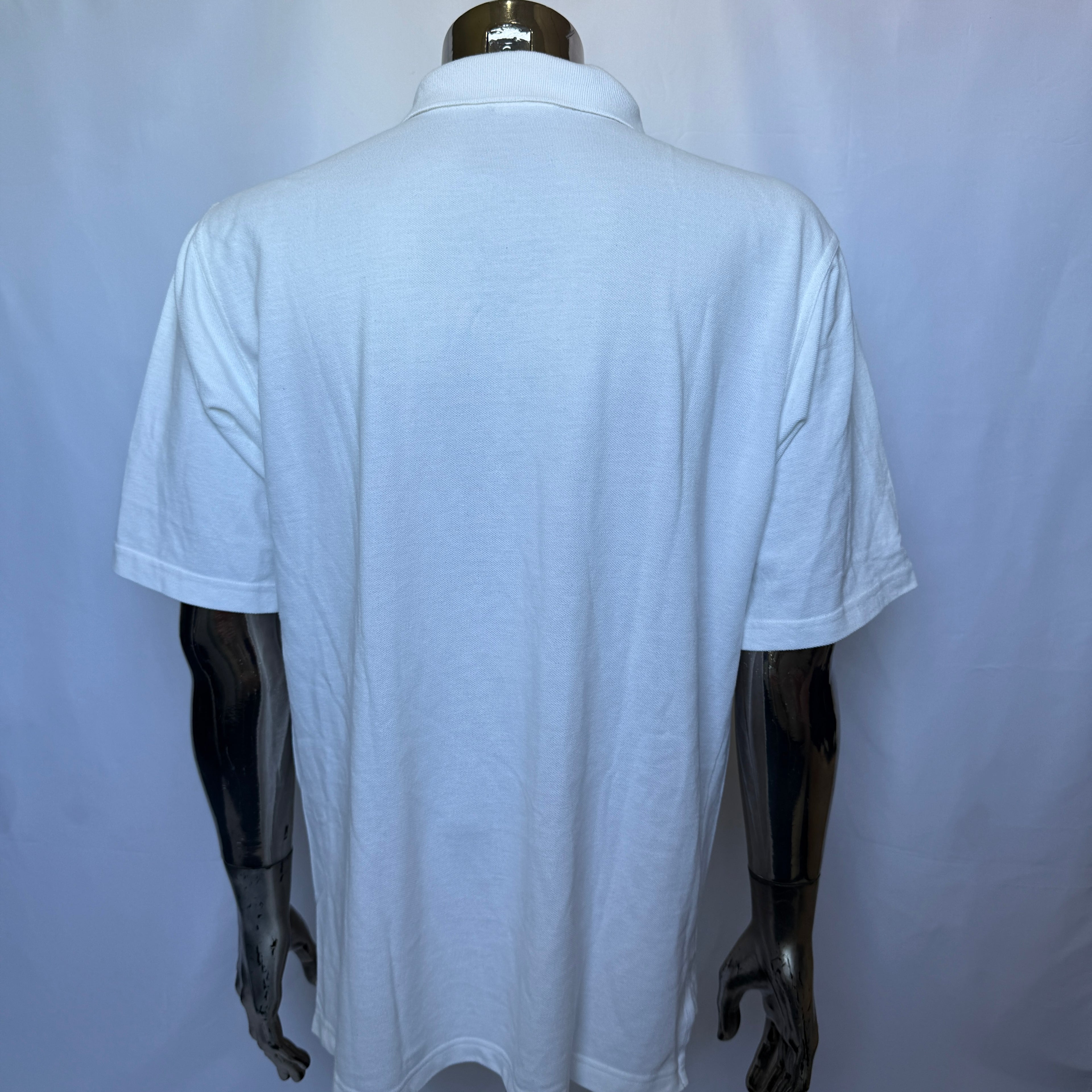 Adidas Polo Shirt – White Classic – Release 2000 Vintage – Größe L