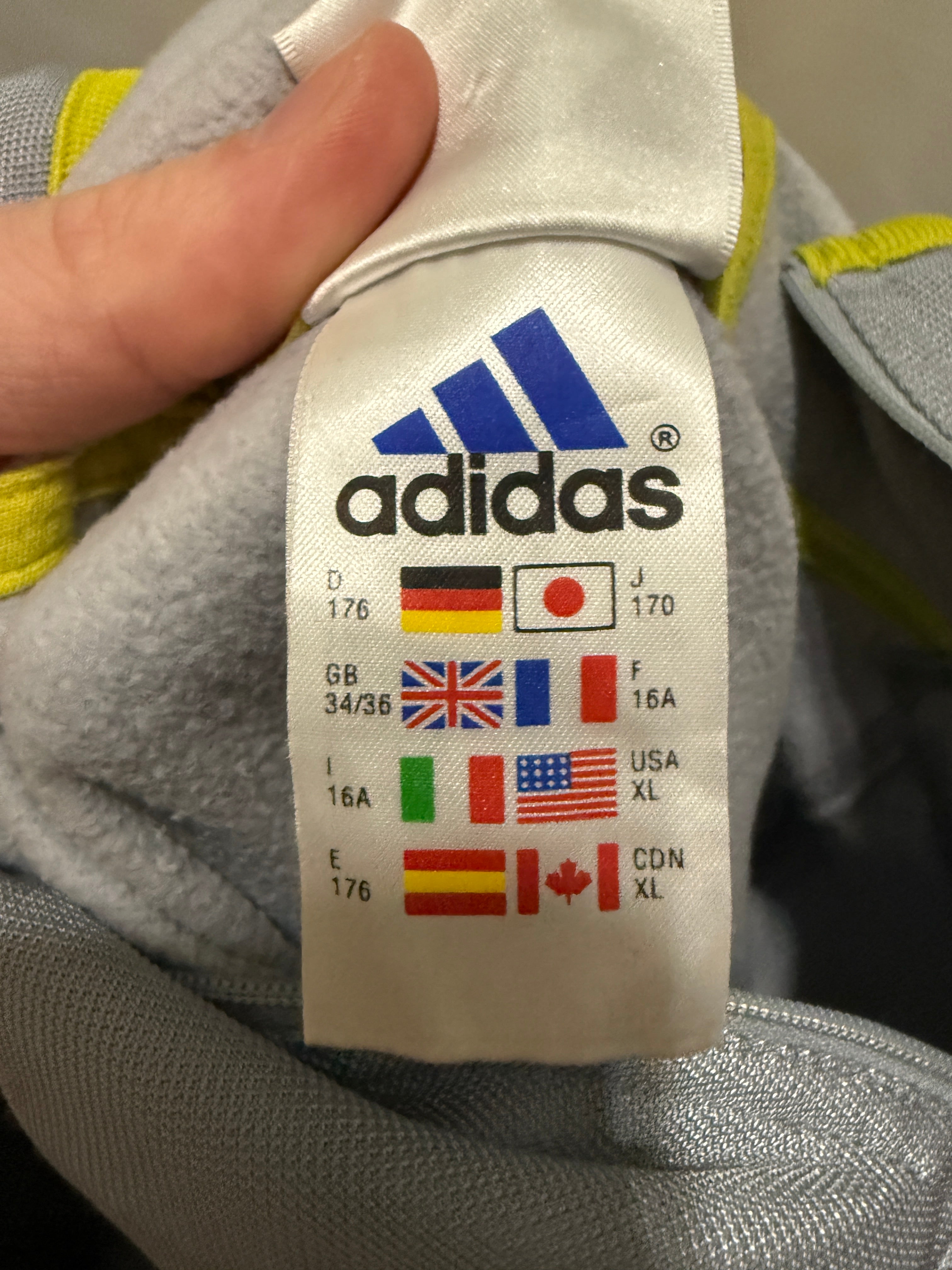 Adidas Hoodie (Pullover / Sweatshirt) – frühe 00er Jahre Vintage - Größe XL