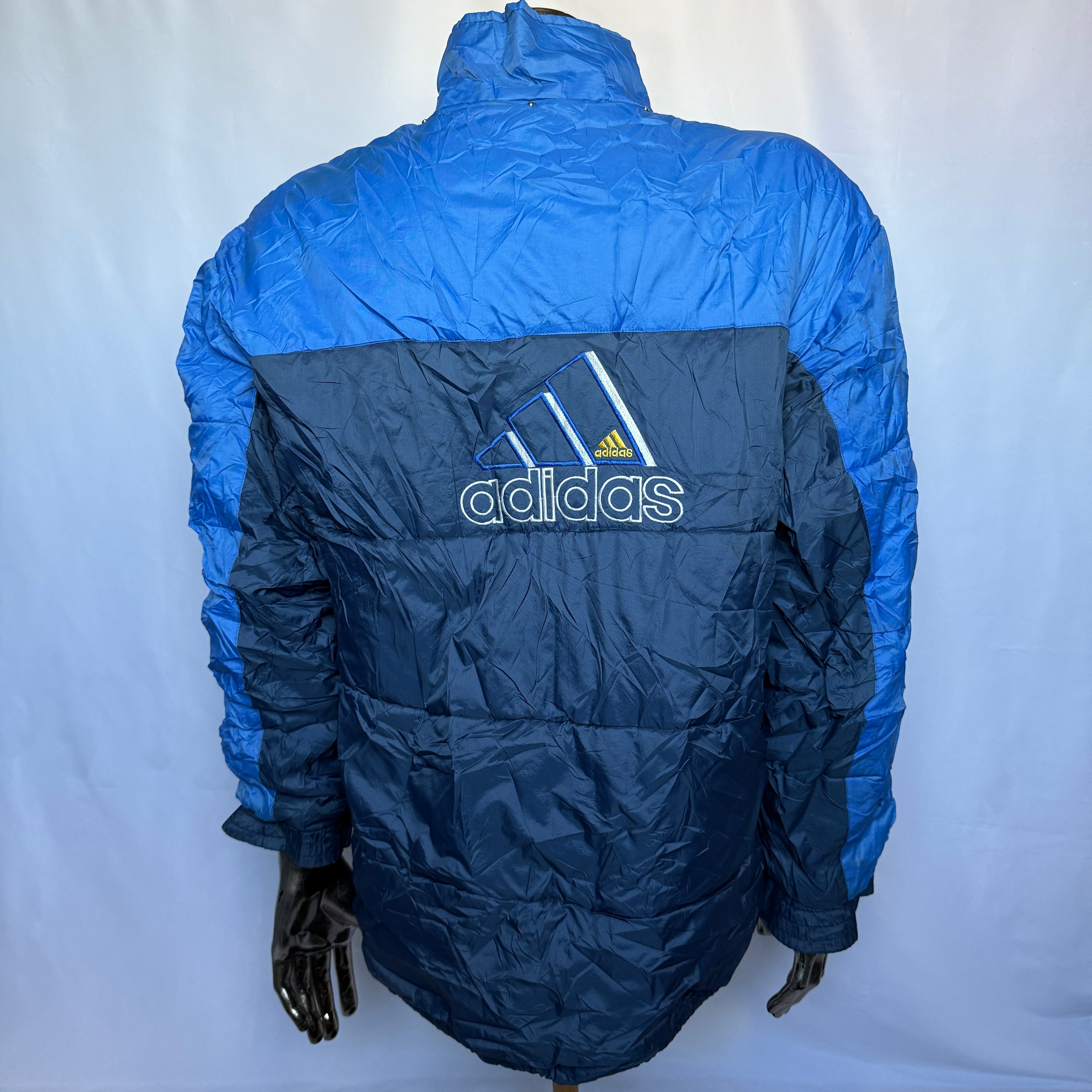 Adidas Puffer Jacke – frühe 00er Jahre Vintage - Größe M