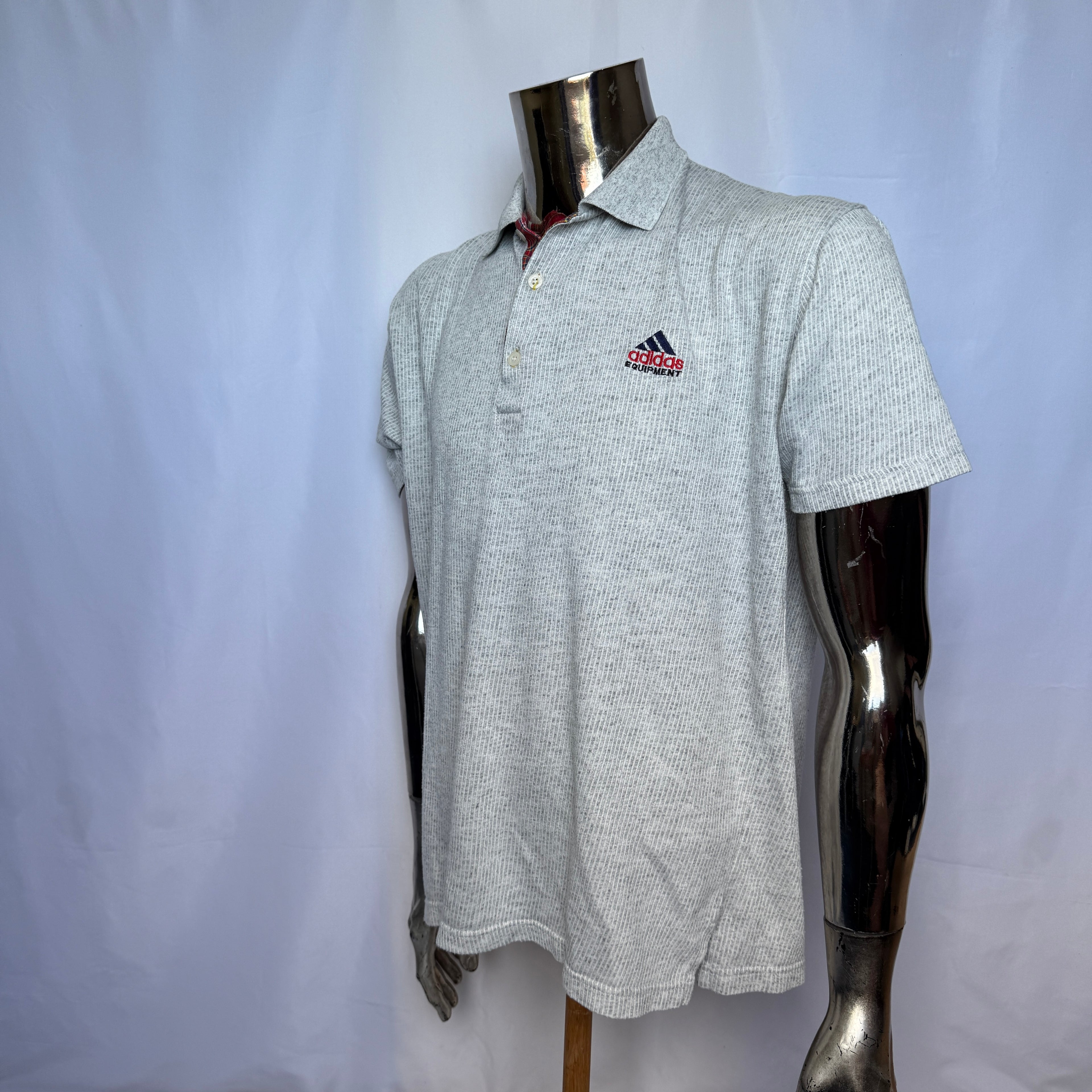 Adidas Equipment Polo Shirt – frühe 90er Jahre Vintage (seltenes Design) - Größe M