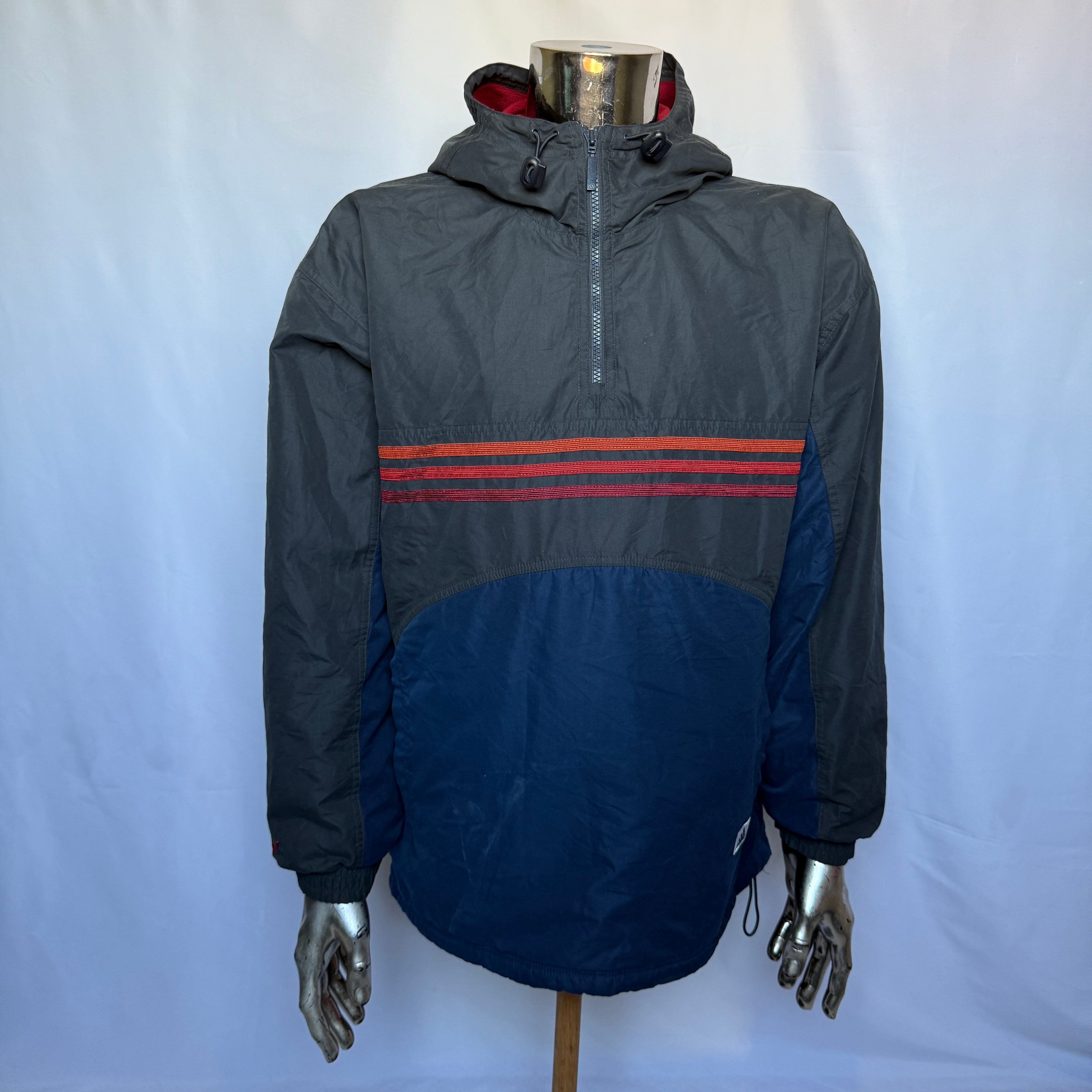 Adidas Anorak – Half-Zip Windbreaker – späte 90er frühe 00er Vintage - Größe M