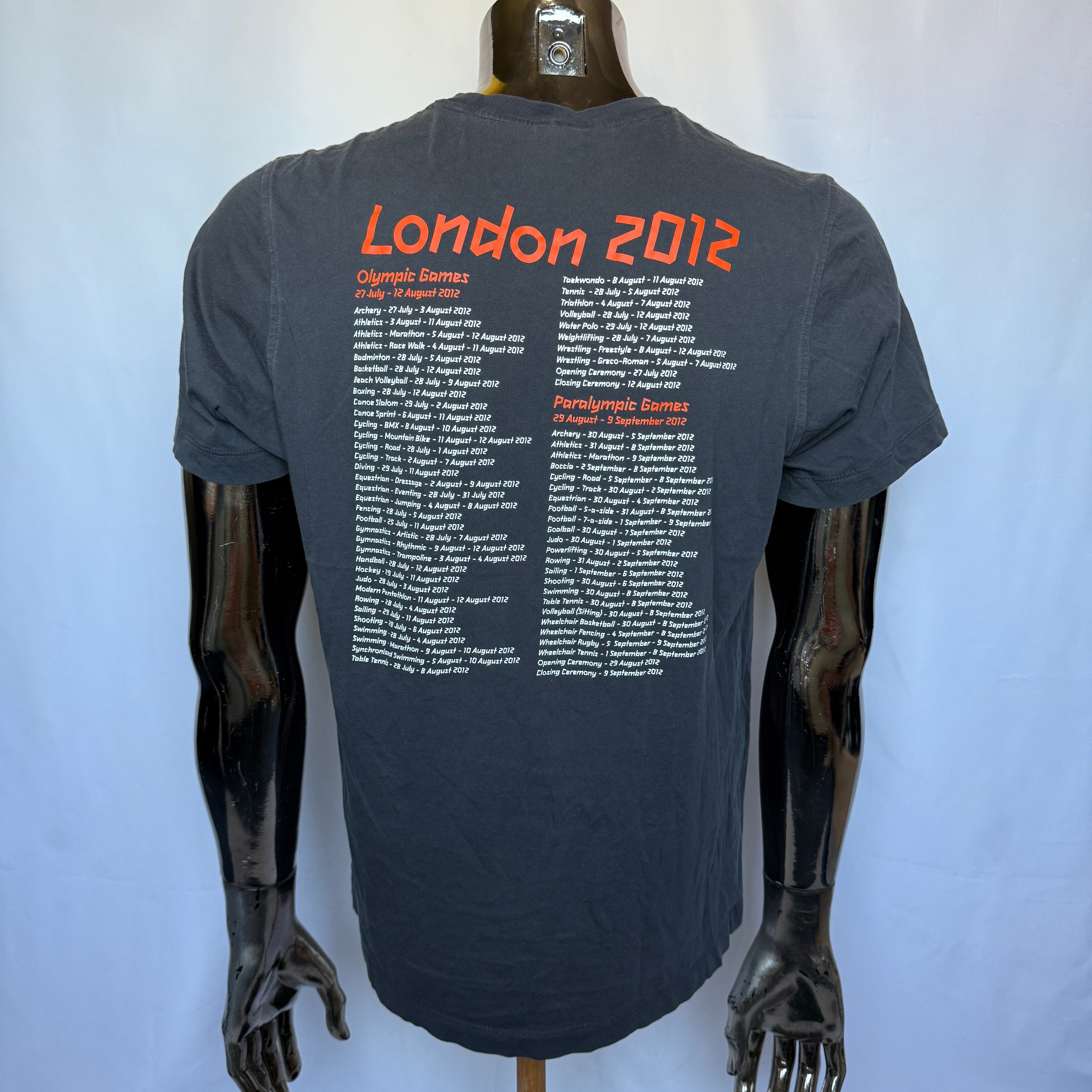 London 2012 Olympische Spiele T-Shirt – Official Product – Map Edition - Größe M