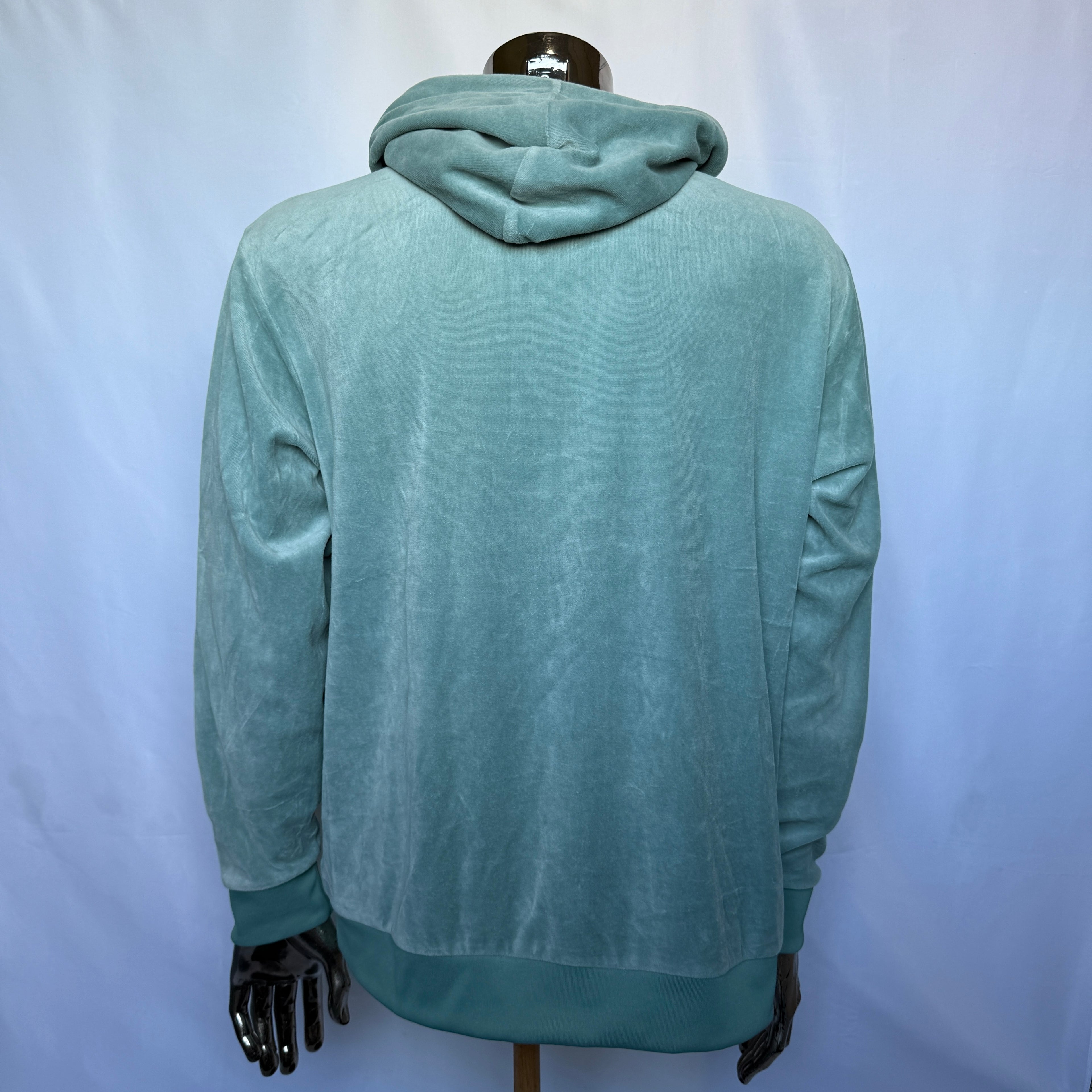 Adidas Originals Velours (Samt) Hoodie – Casual Vintage Style - Größe M