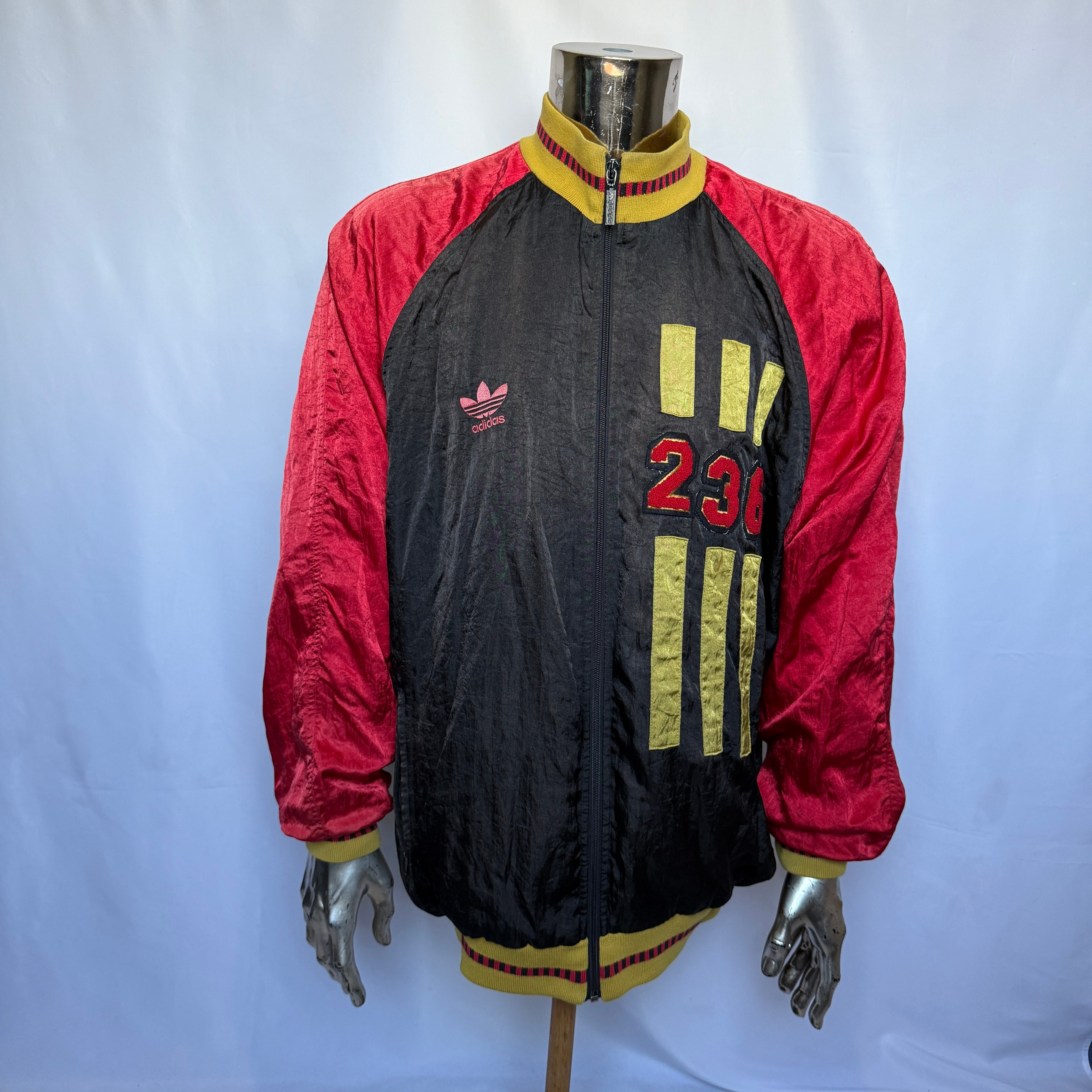 Adidas Originals Jacke – „236“ Graphic – 1980er Jahre Vintage / Rarität- Größe L