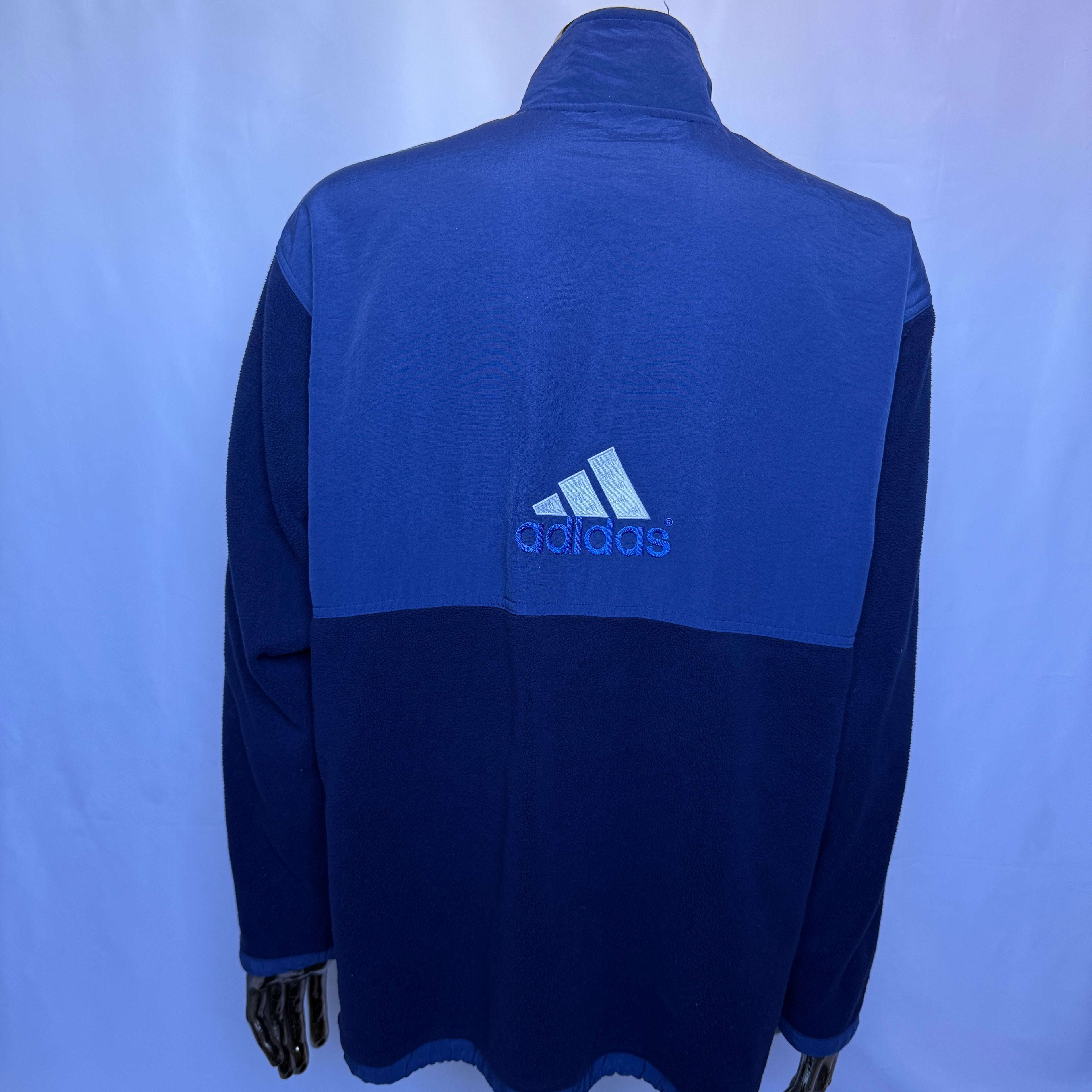 Adidas Outdoor Fleecejacke - frühe 90er Jahre Vintage - Größe M