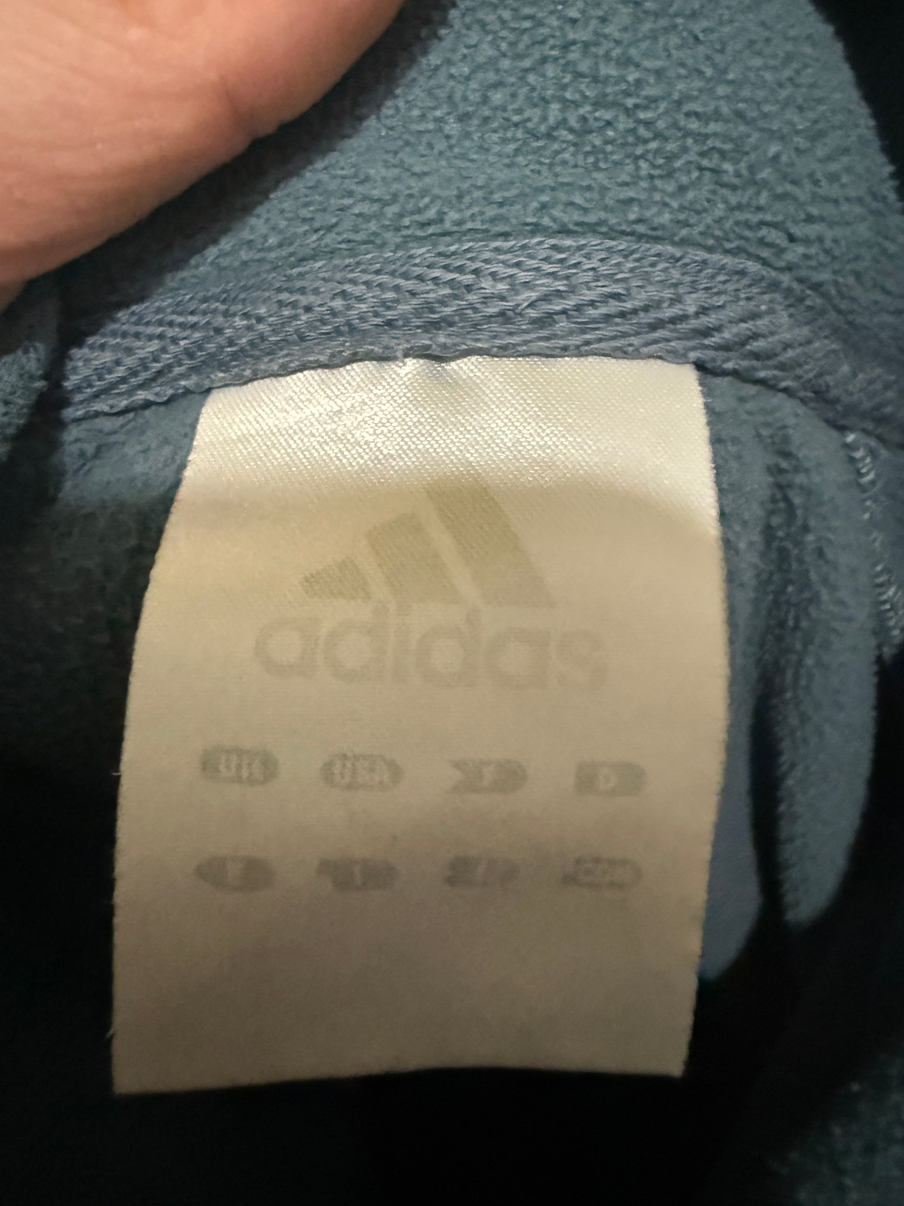 Adidas Fleece Half-Zip Pullover – Anfang 00er Jahre Vintage - Größe L