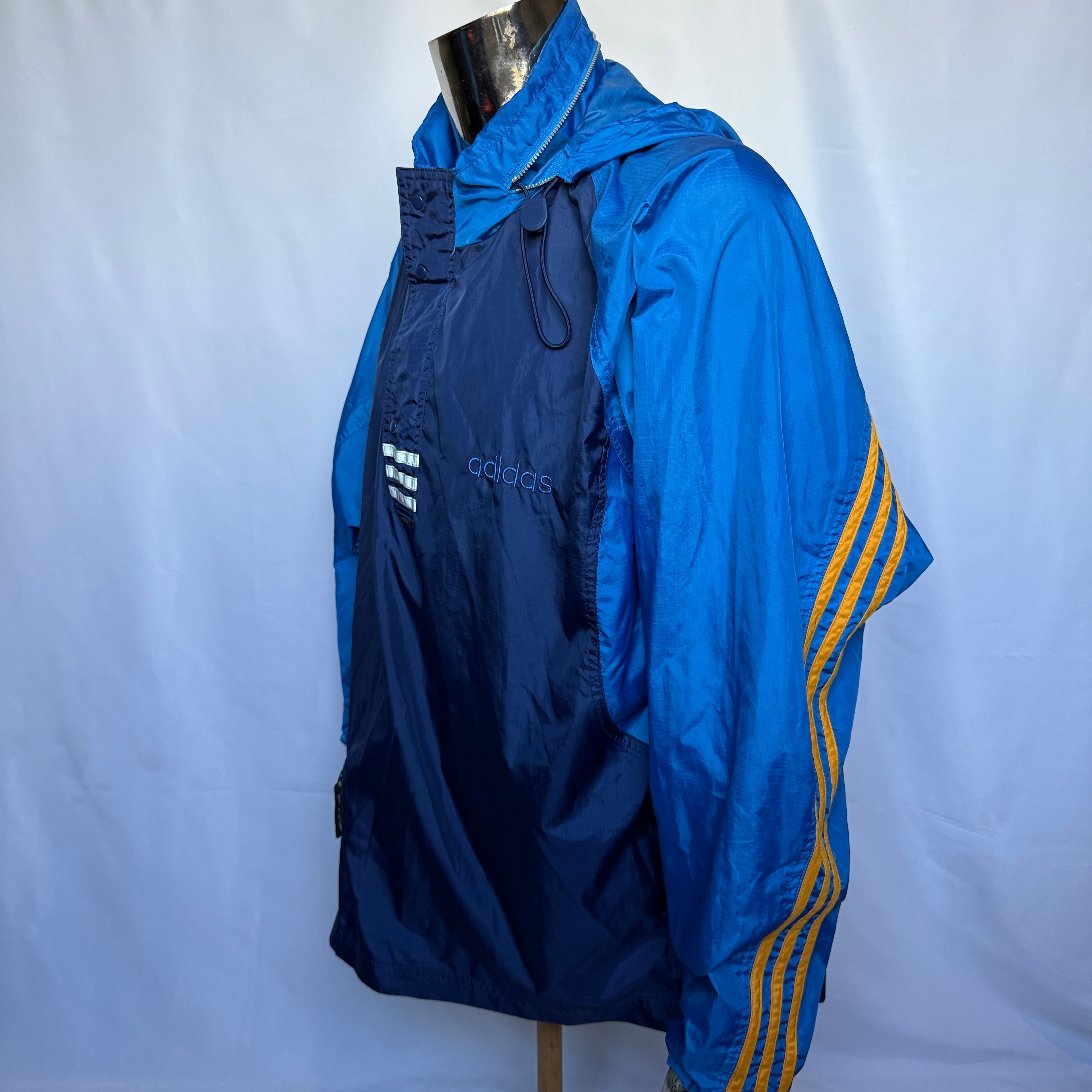 Adidas Windbreaker / Jacke – frühe 90er Jahre Vintage – Größe XL