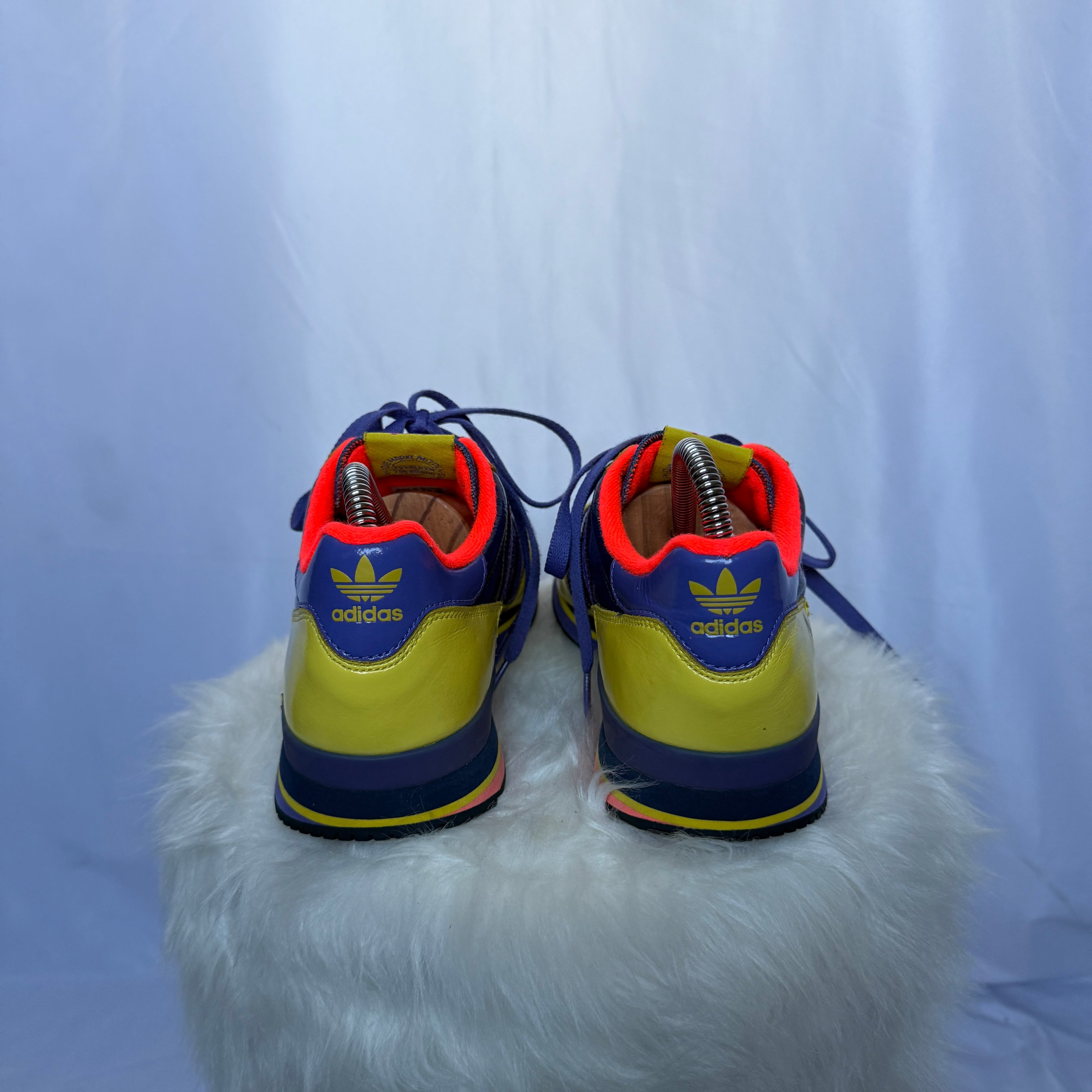 Adidas ZX 700 – Yellow / Navy / Red – Patent Leather – frühe 00er Jahre - 39 1/3