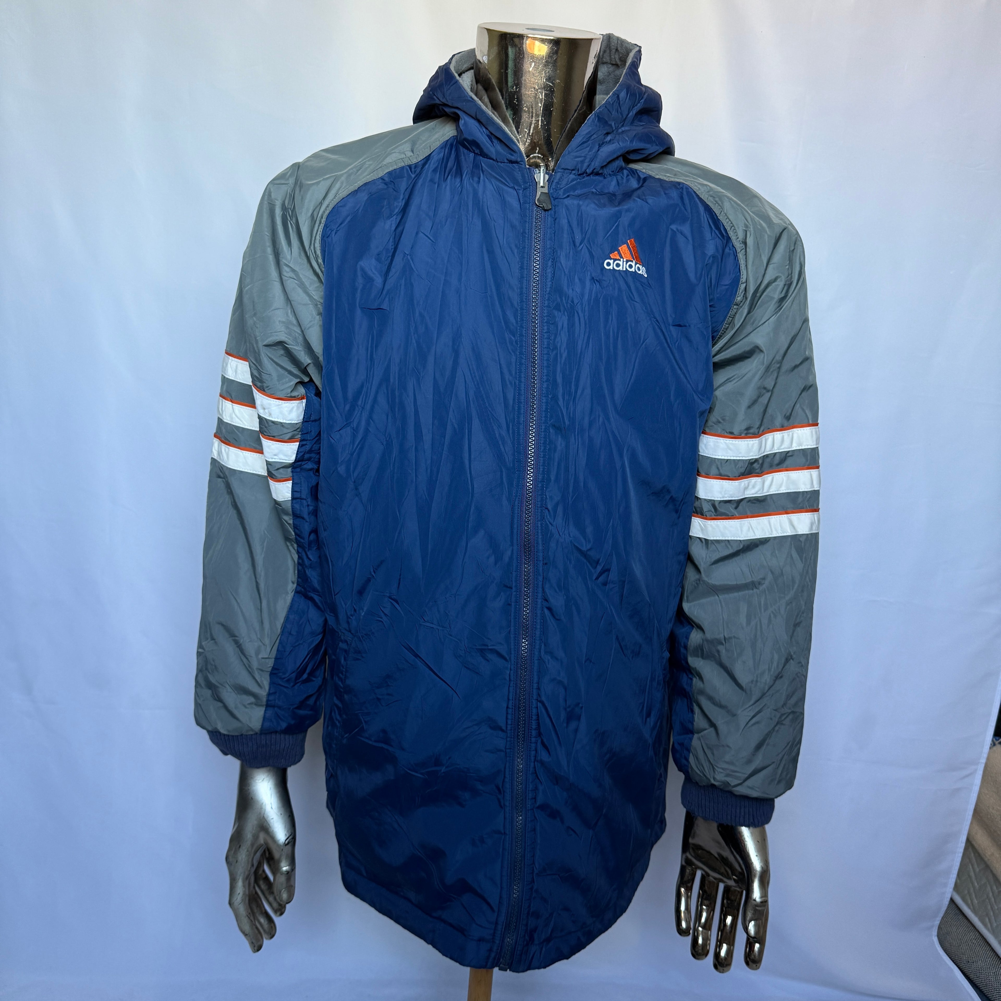 Adidas Wendejacke (Winter- Herbst Jacke) – späte 90er Jahre Vintage - Größe XL