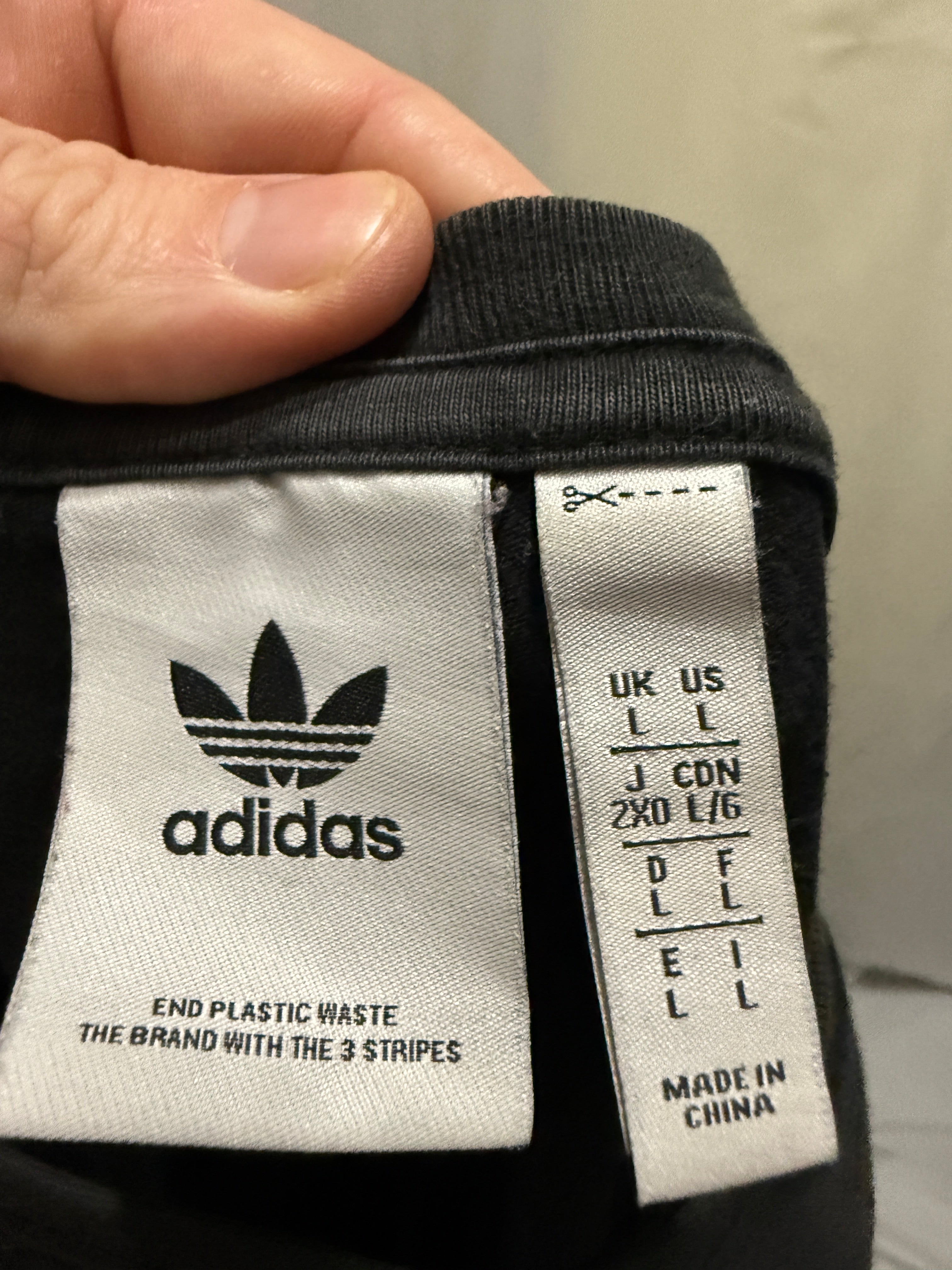 Adidas Originals T-Shirt / Shirt – “Flying Trefoils” – Retro Style - Größe L