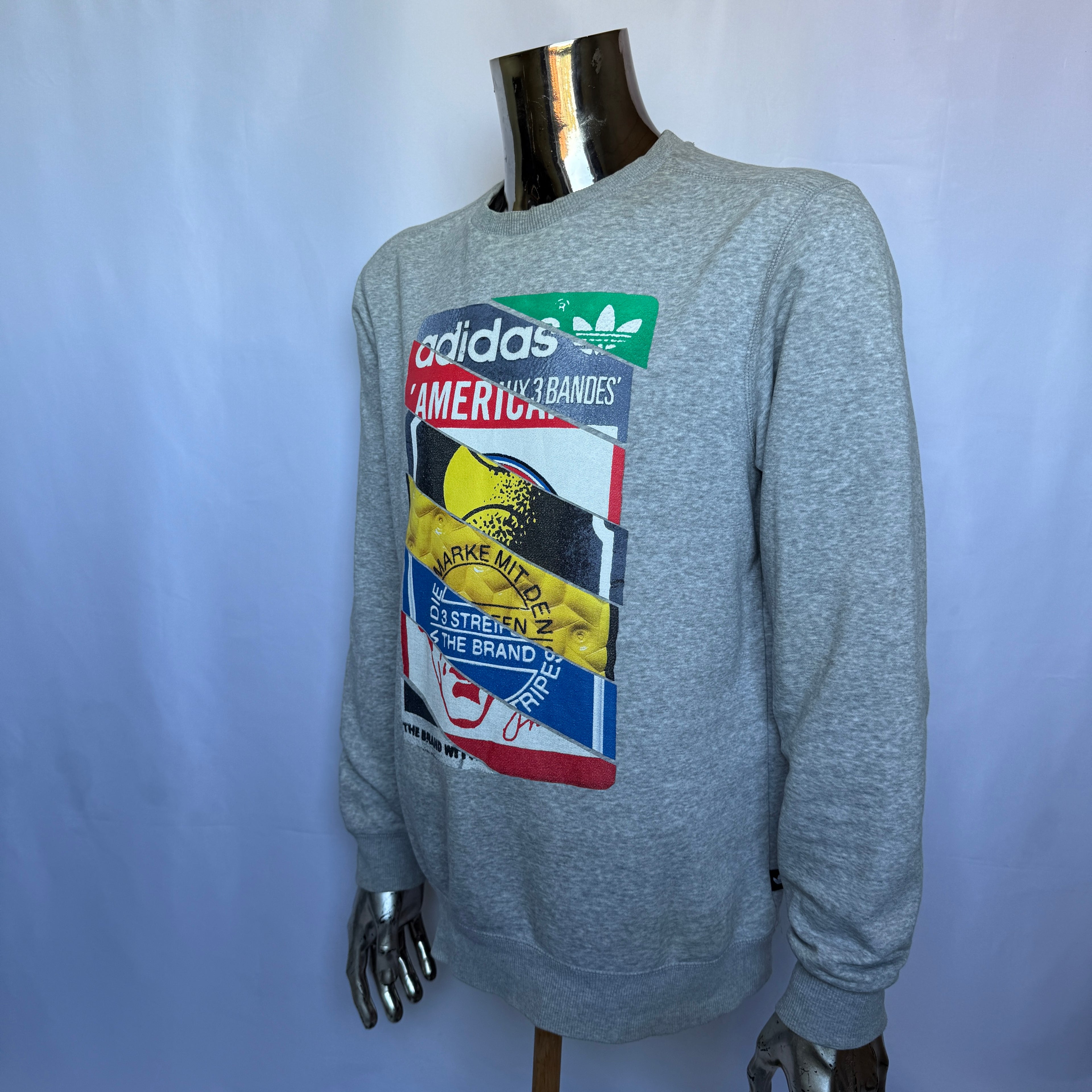 Adidas Originals Graphic Sweatshirt – Größe M – Retro