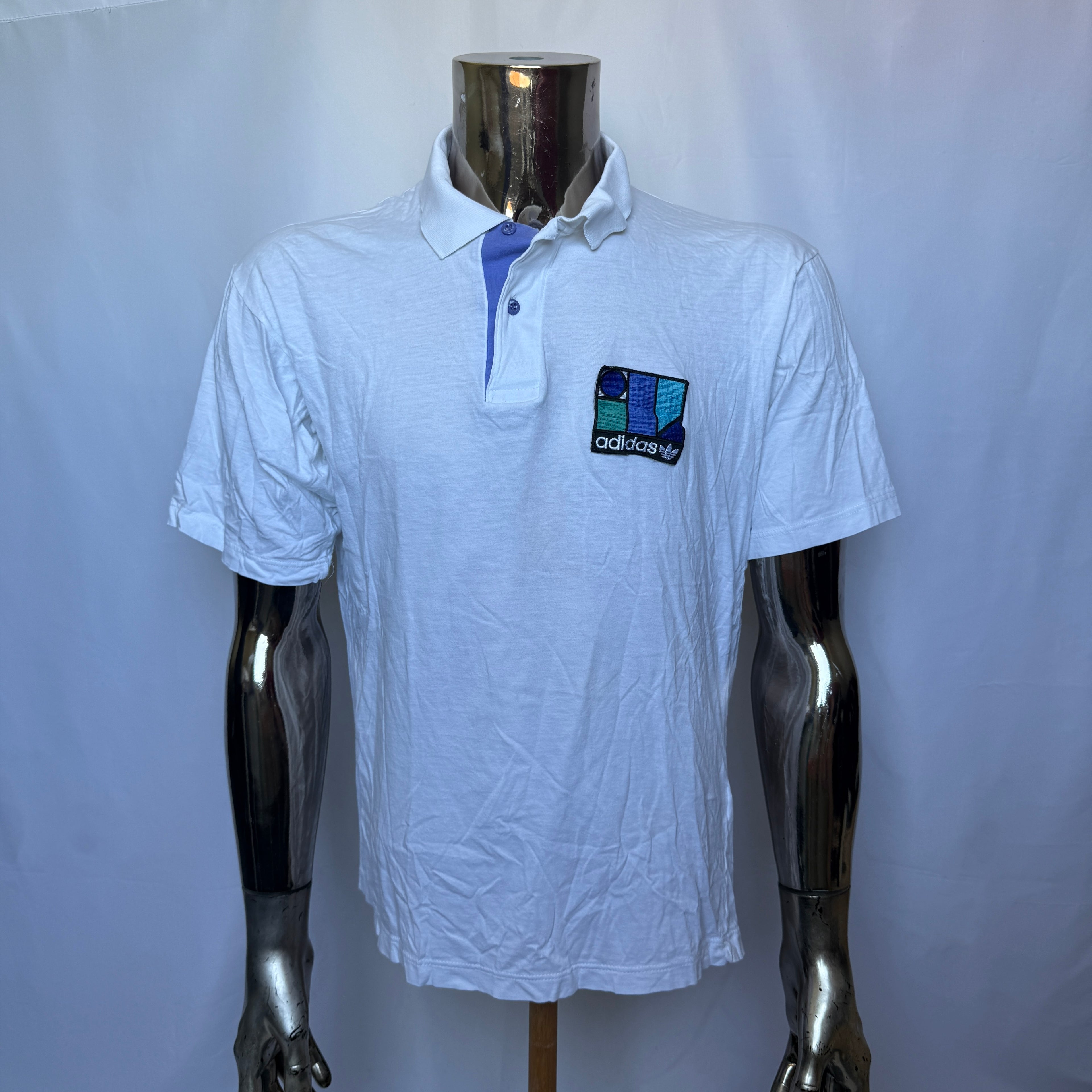 Adidas Originals Polo – Made in France – frühe 80er (Vintage / Rarität) -Größe XL