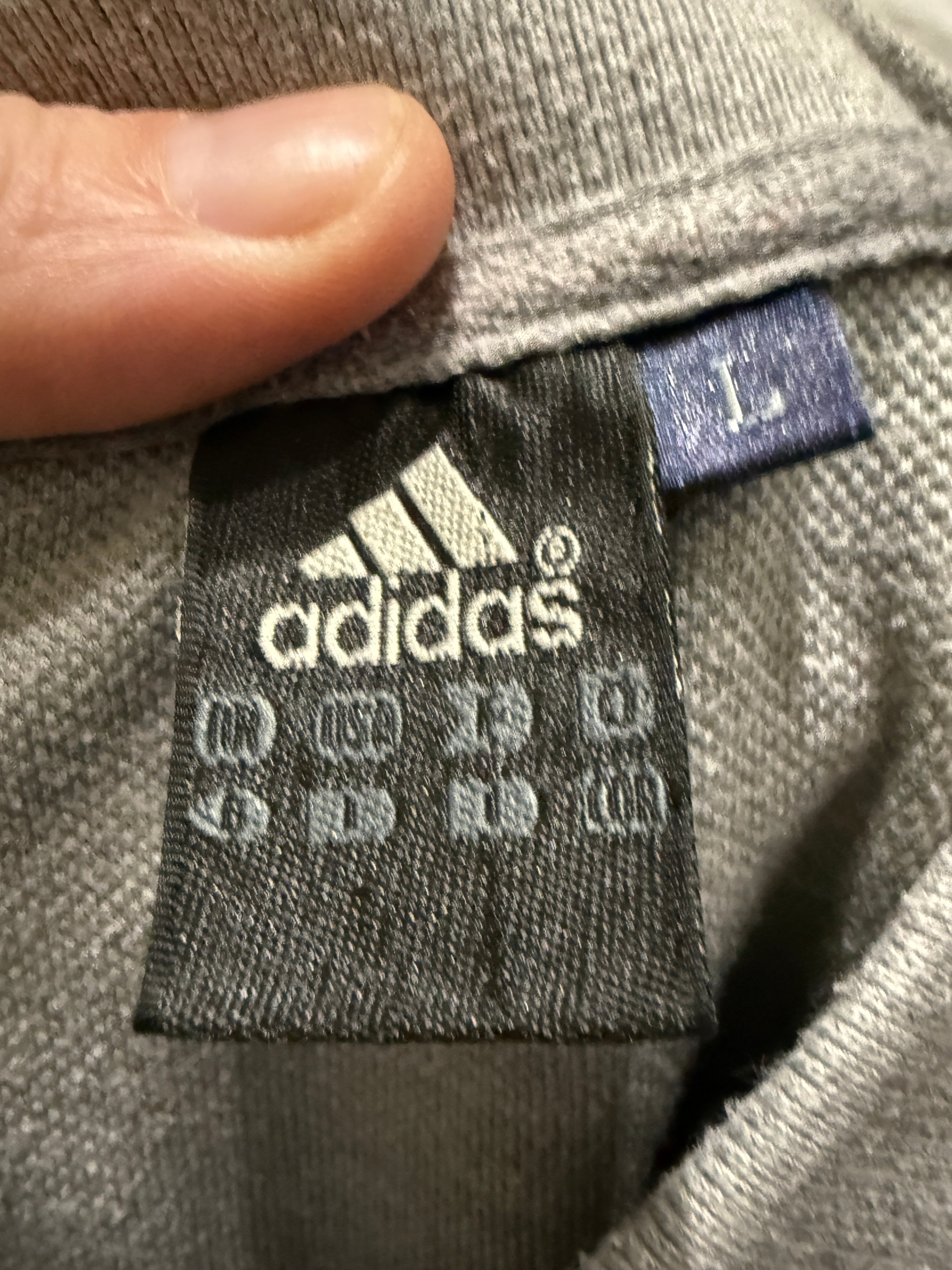 Adidas Polo Shirt – Burgundy Striped – Größe L