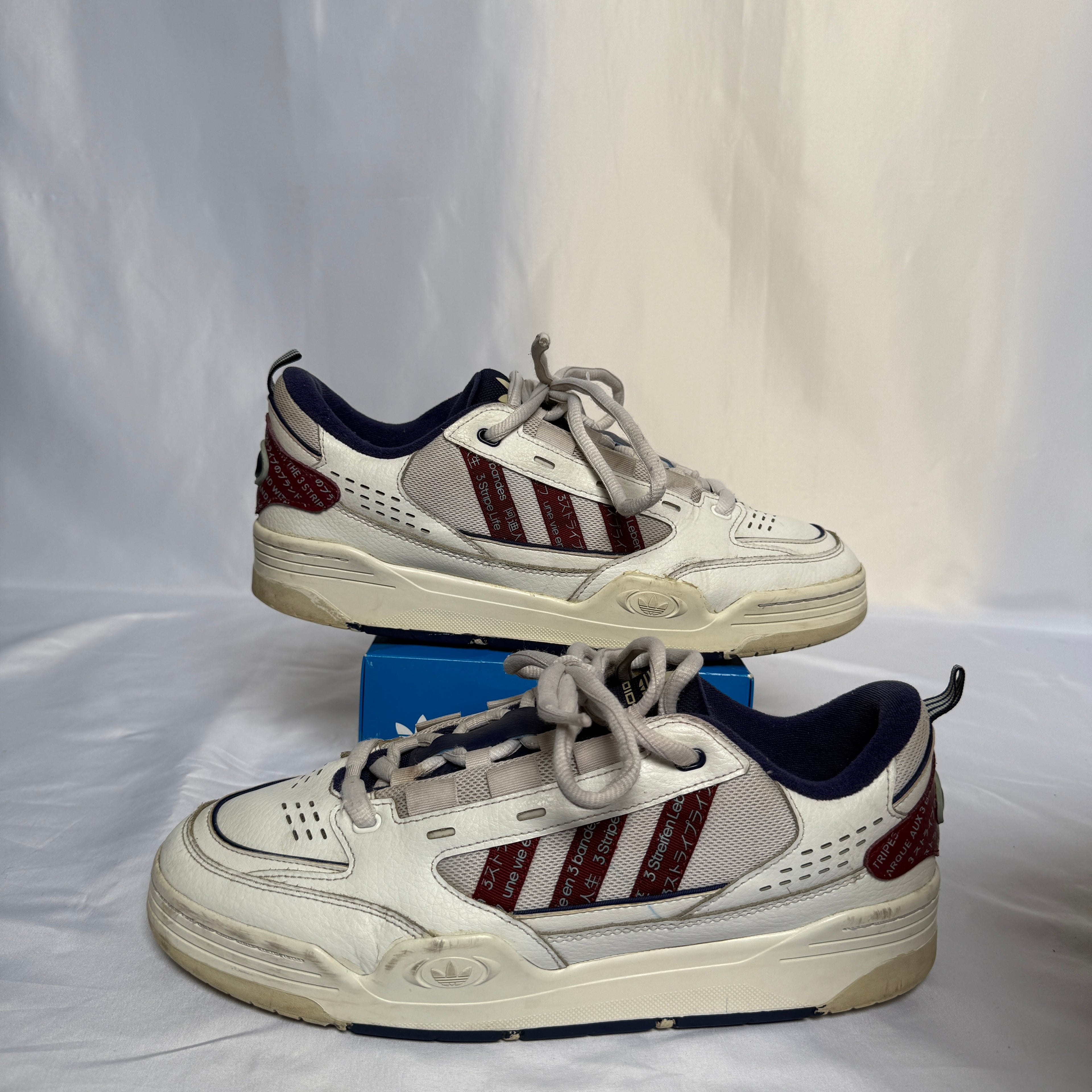 Adidas x Human Made Rivalry Low – White/Navy/Red – Größe 48 (US 13)
