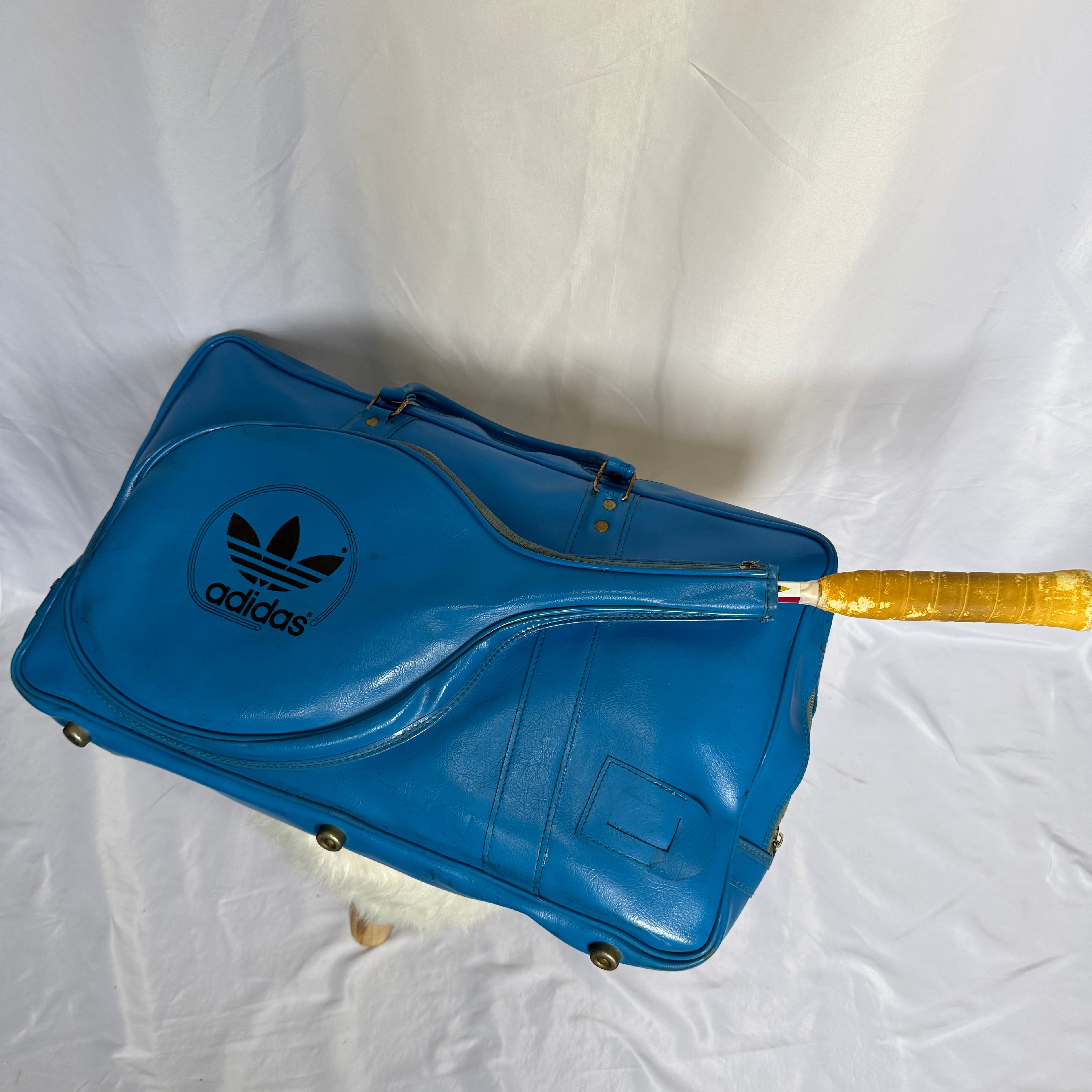 Adidas Vintage Tennis Tasche – Blue – Made in Taiwan – späte 70er frühe 80er Jahre