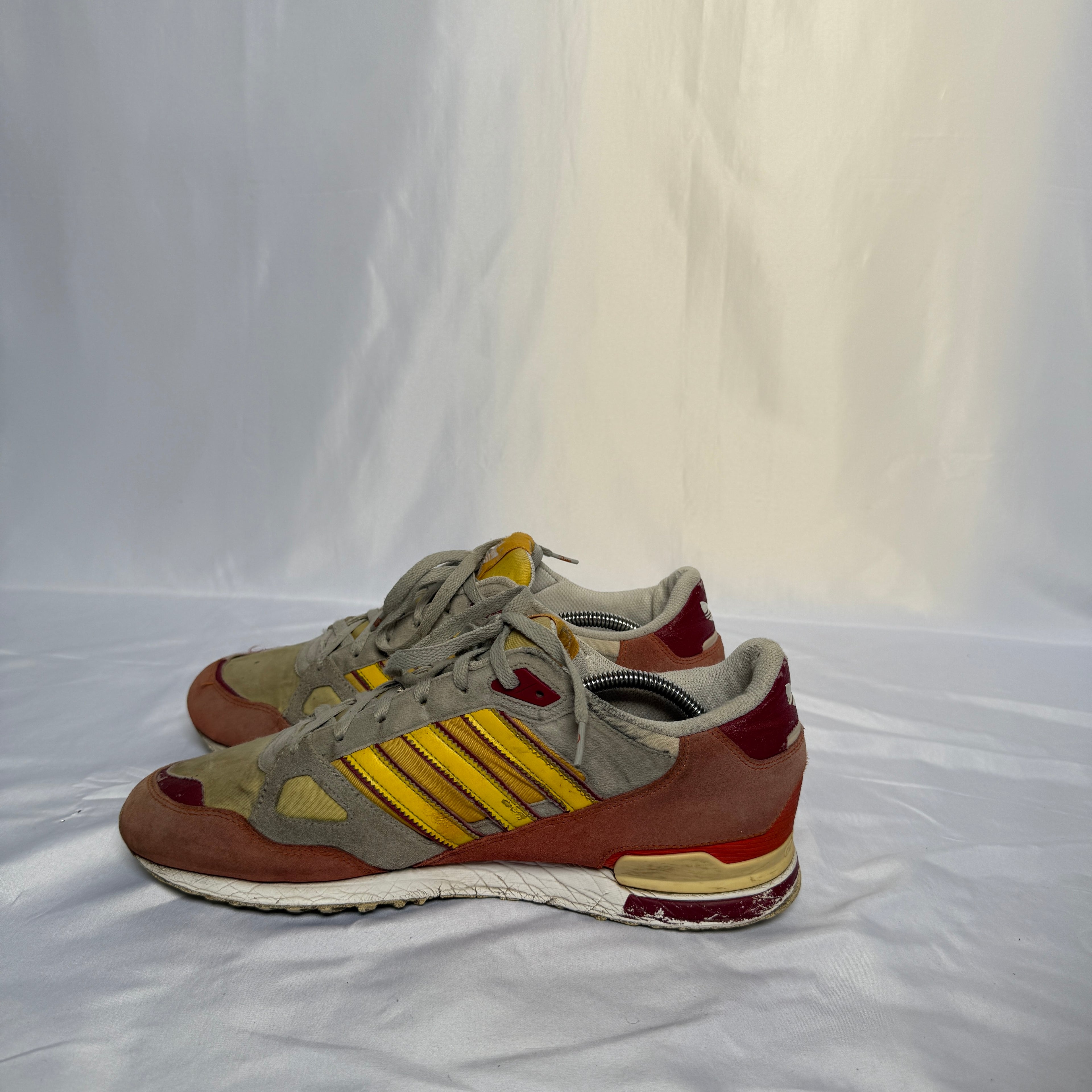 Adidas ZX 8000 (ca. 2009) – Gelb/Rot/Grau – Größe 45 1/3 (US 11)
