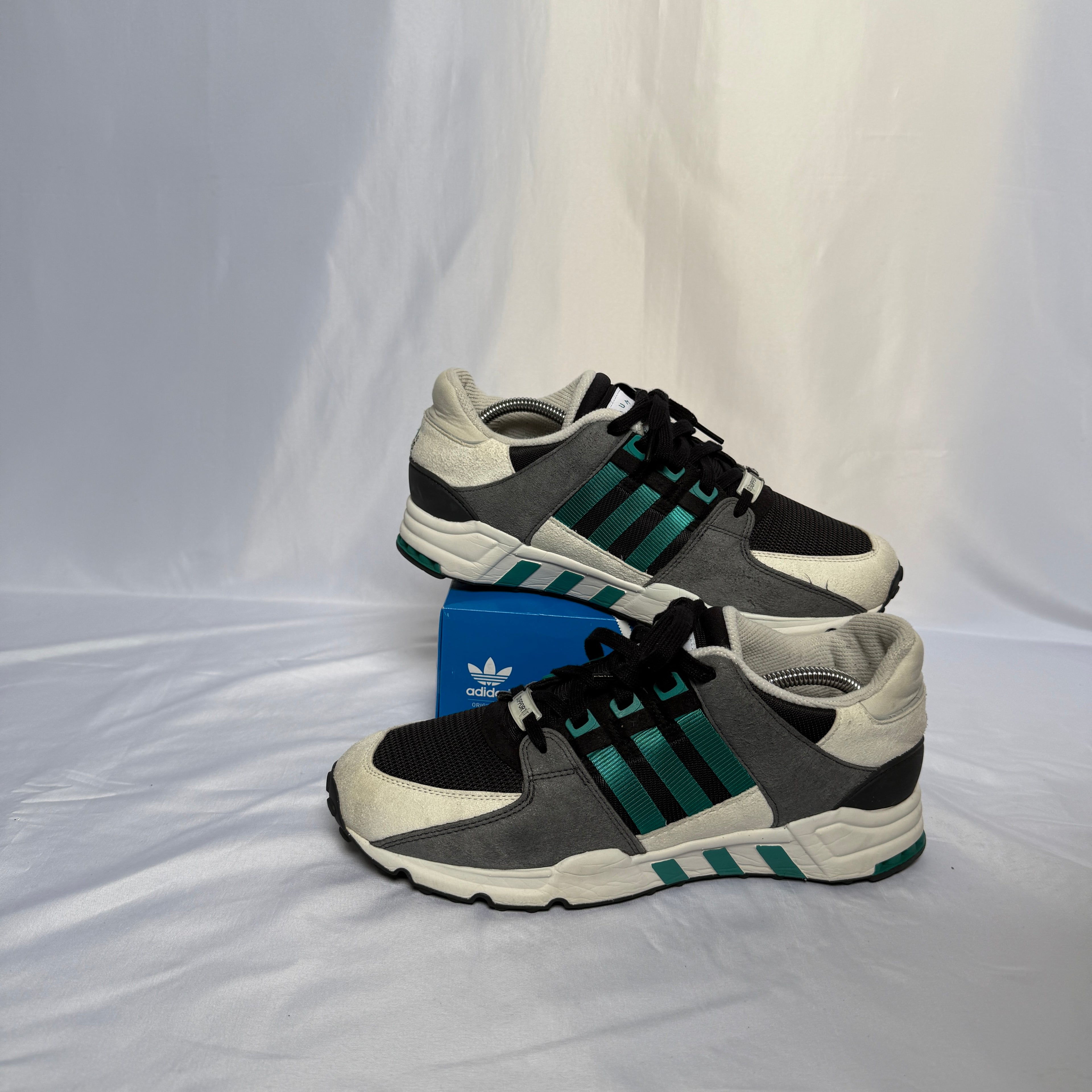 Adidas EQT Support 93 Consortium – Black/Green/White – Größe 44 (US 10,5)