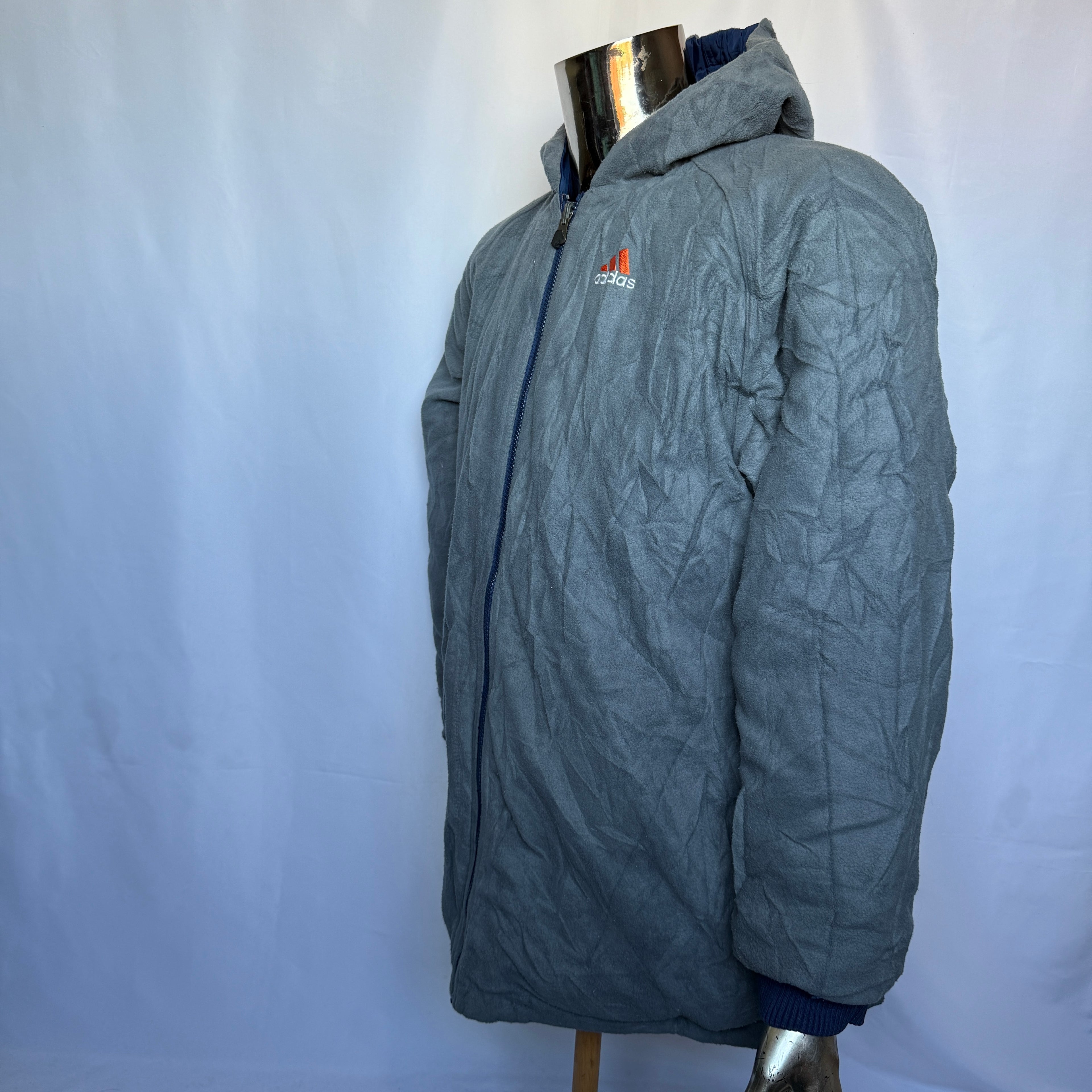 Adidas Wendejacke (Winter- Herbst Jacke) – späte 90er Jahre Vintage - Größe XL