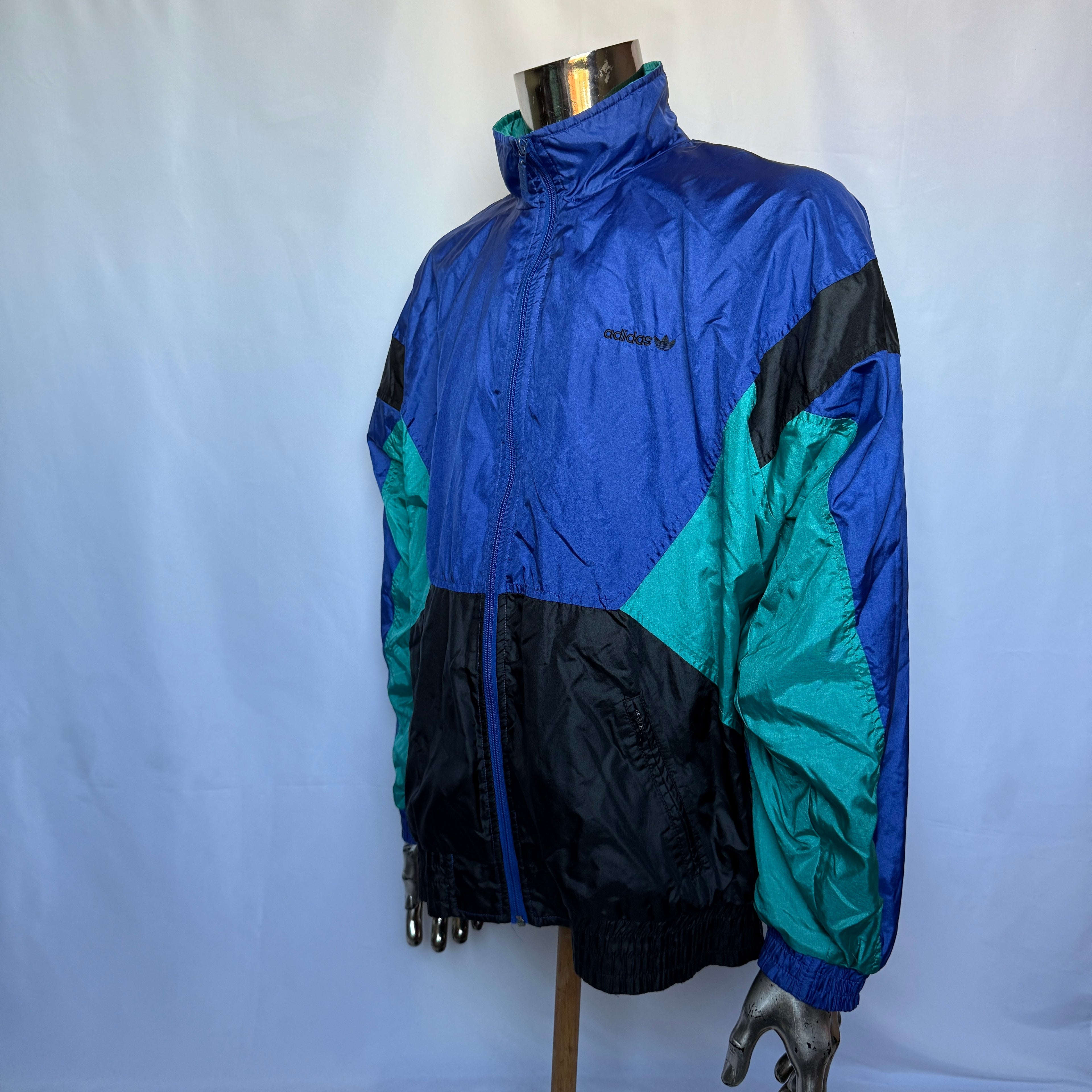 Adidas Originals Jacke / Windbreaker – frühe 90er Jahre Vintage - Größe L