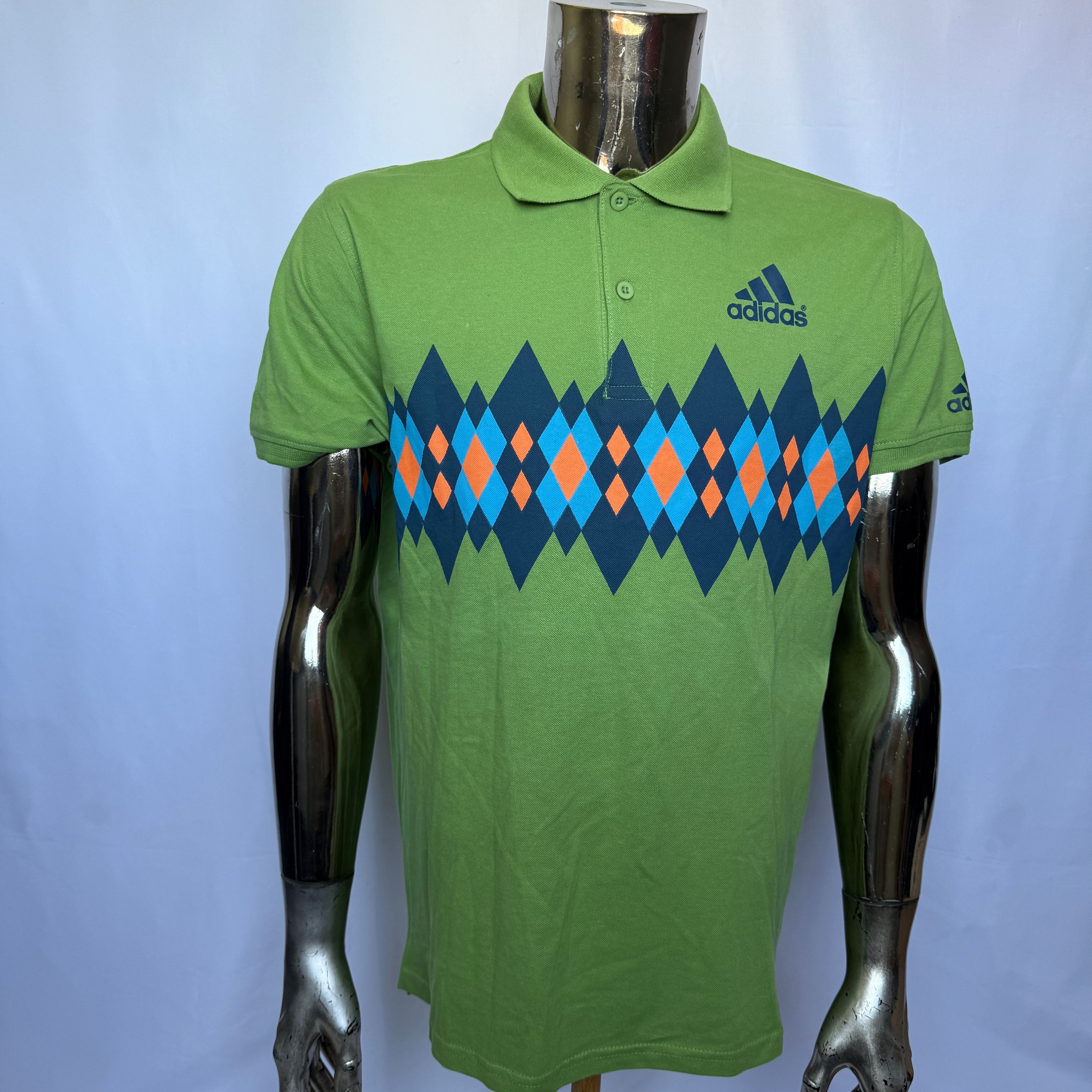 Adidas Polo Shirt – Retro Golf Style (00er Jahre) - Größe XL