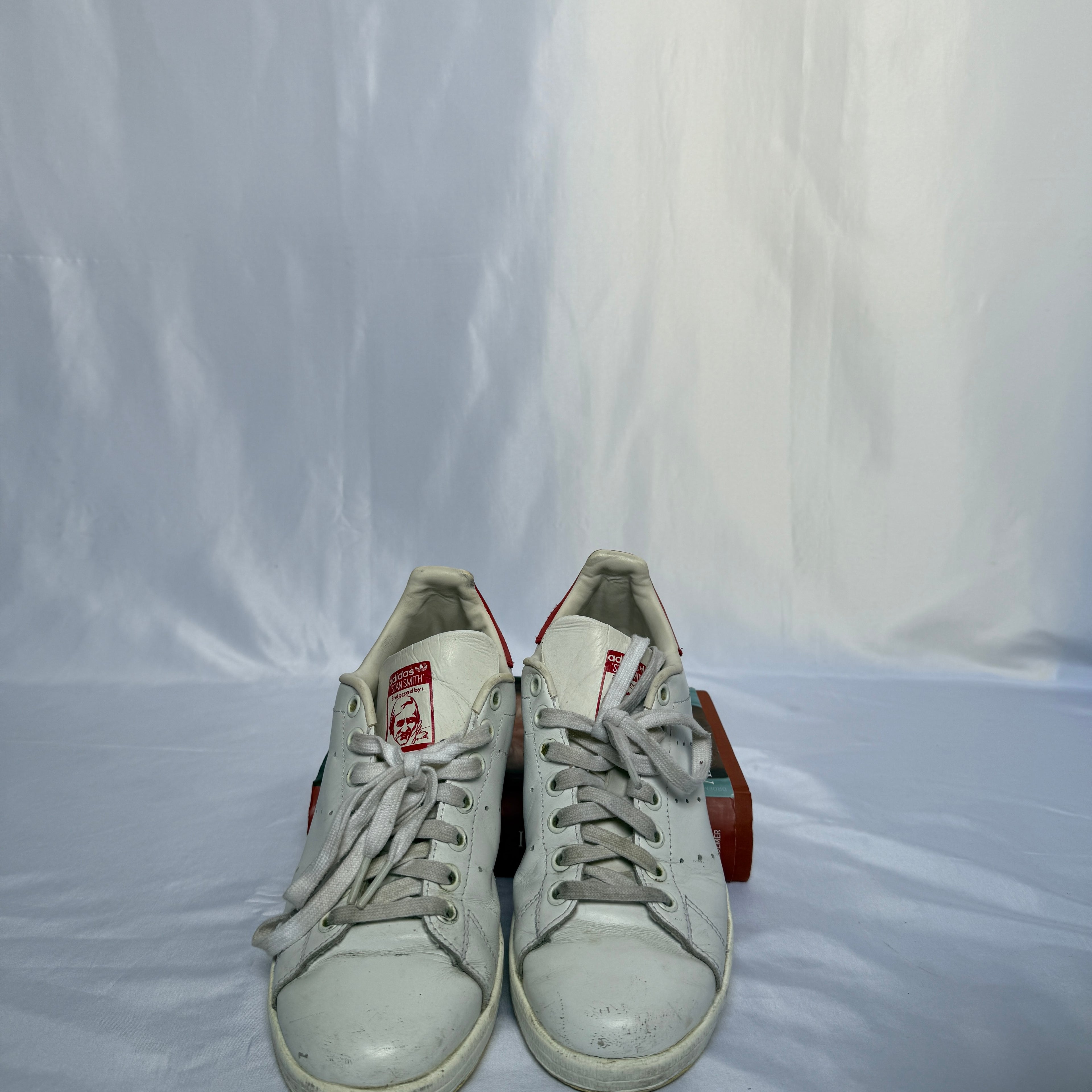 Adidas Stan Smith – Weiß/Rot – Größe 40⅔ (US 7)