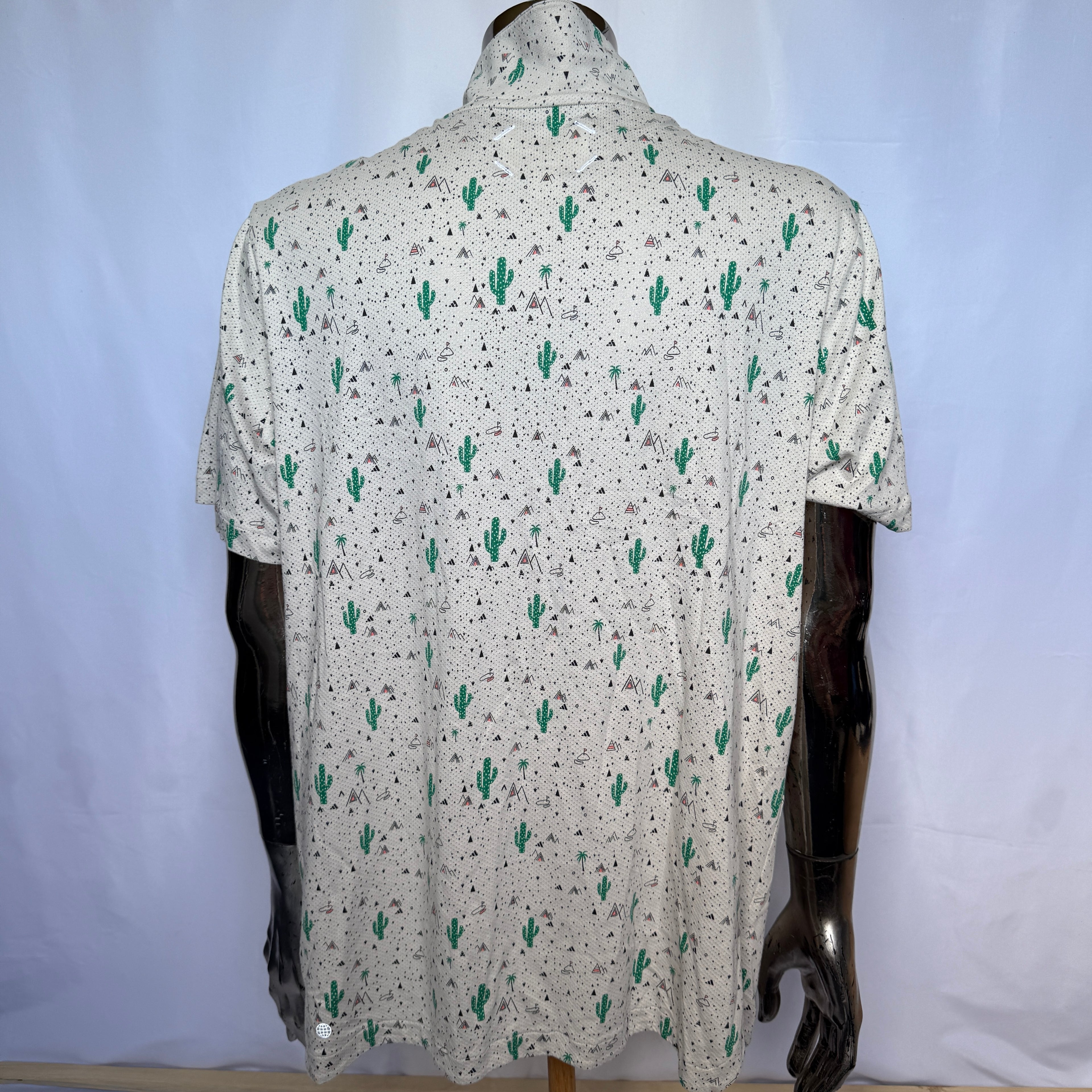 Adidas Hemd – Cactus Print – Modern Performance Style - Größe XL
