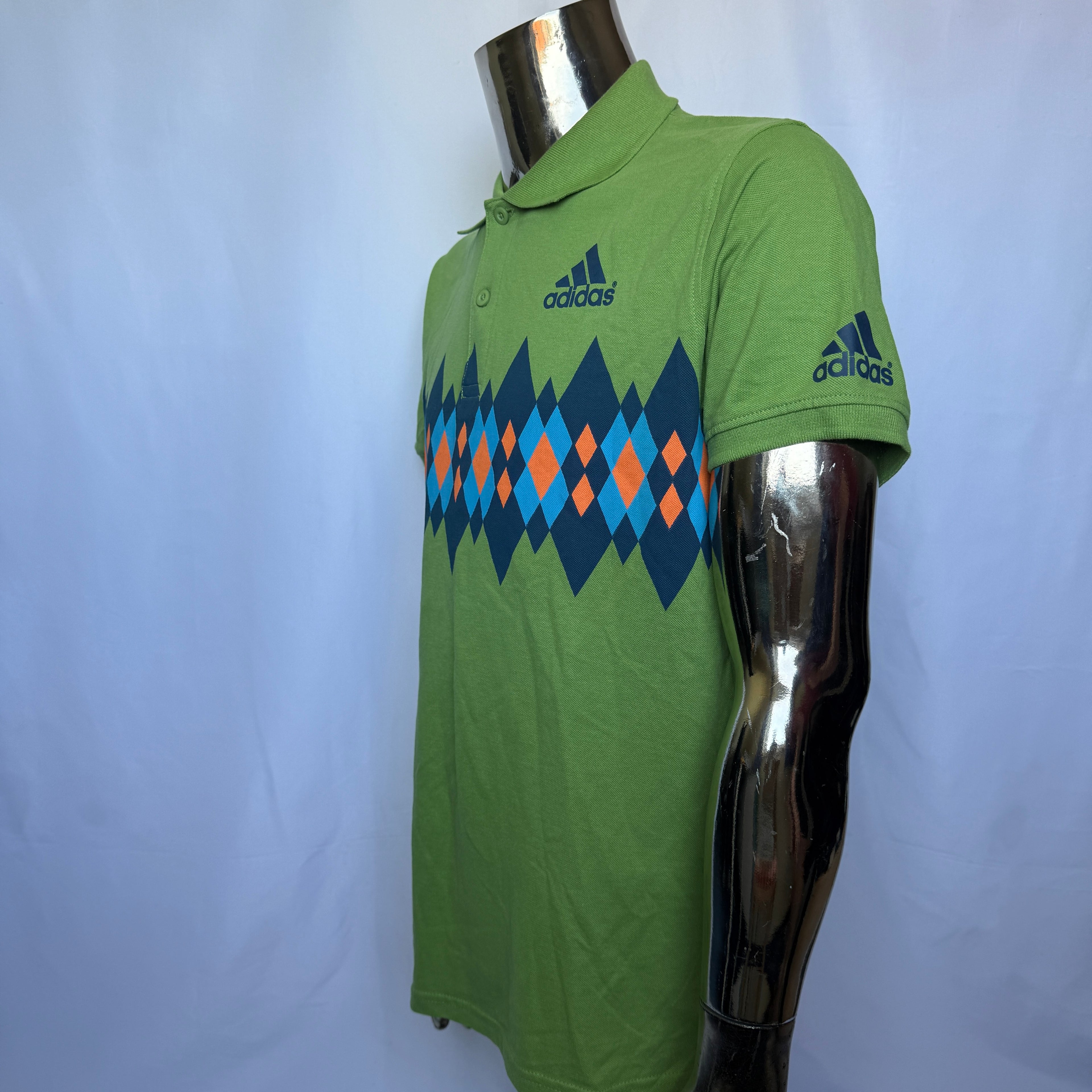 Adidas Polo Shirt – Retro Golf Style (00er Jahre) - Größe XL