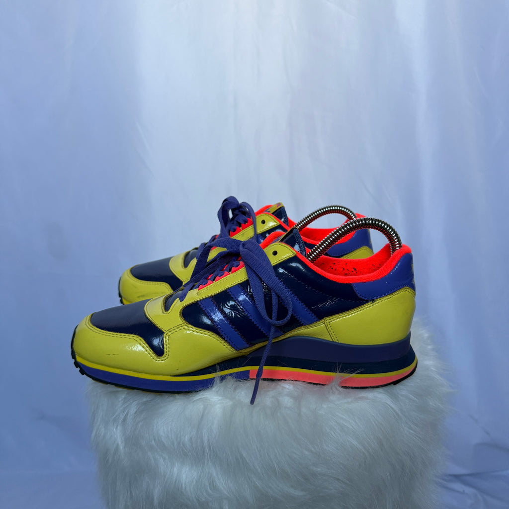 Adidas ZX 700 – Yellow / Navy / Red – Patent Leather – frühe 00er Jahre - 39 1/3