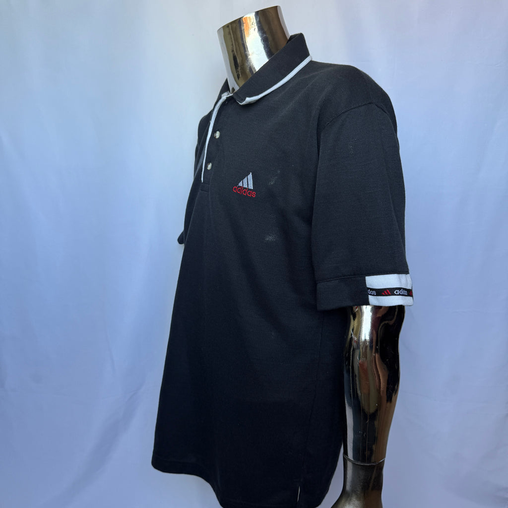 Adidas Equipment Polo Shirt – späte 90er Jahre Vintage - Größe XL