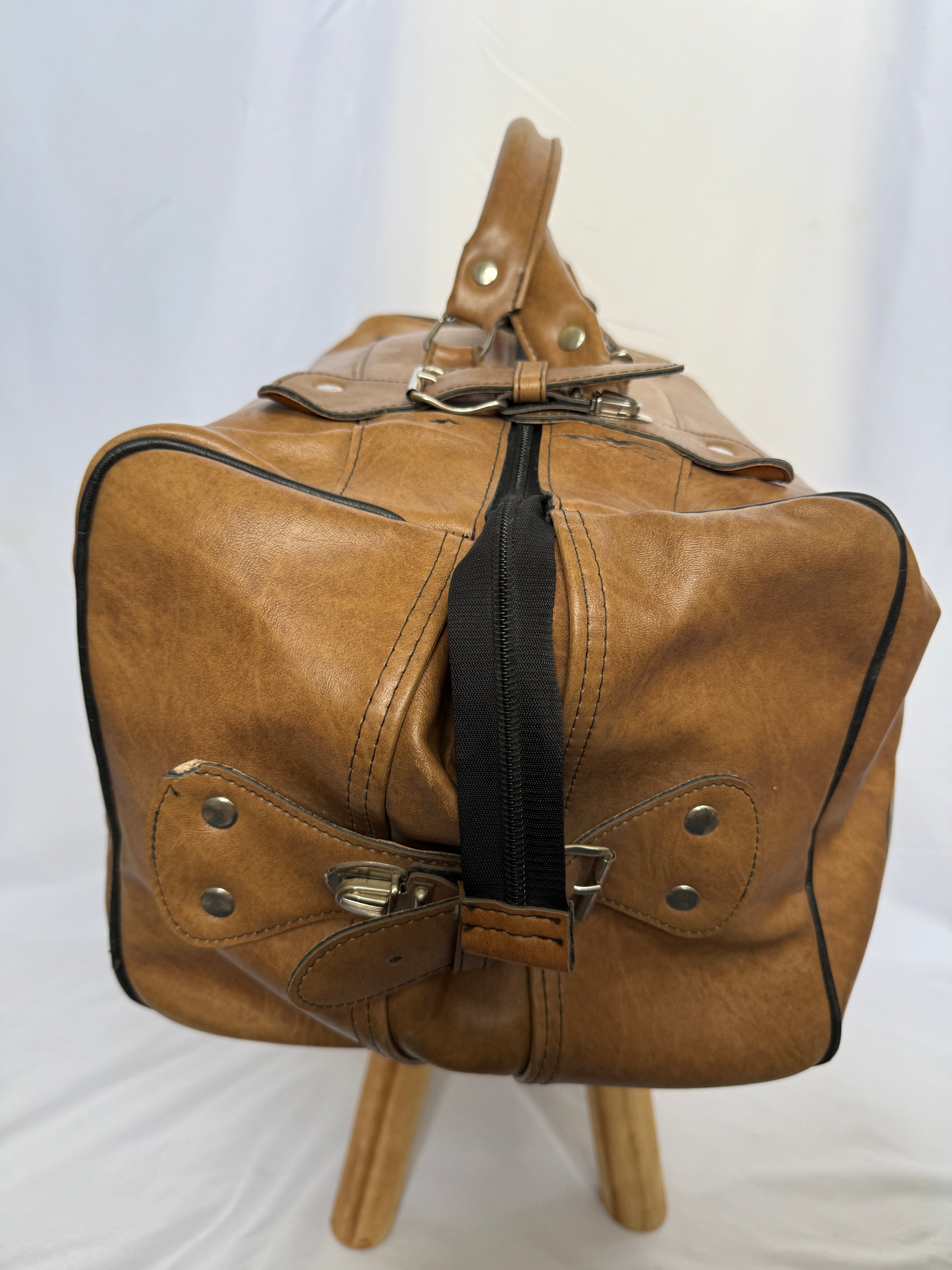 adidas 80er - 90er Vintage Leder Sporttasche / Reisetasche – Rarität
