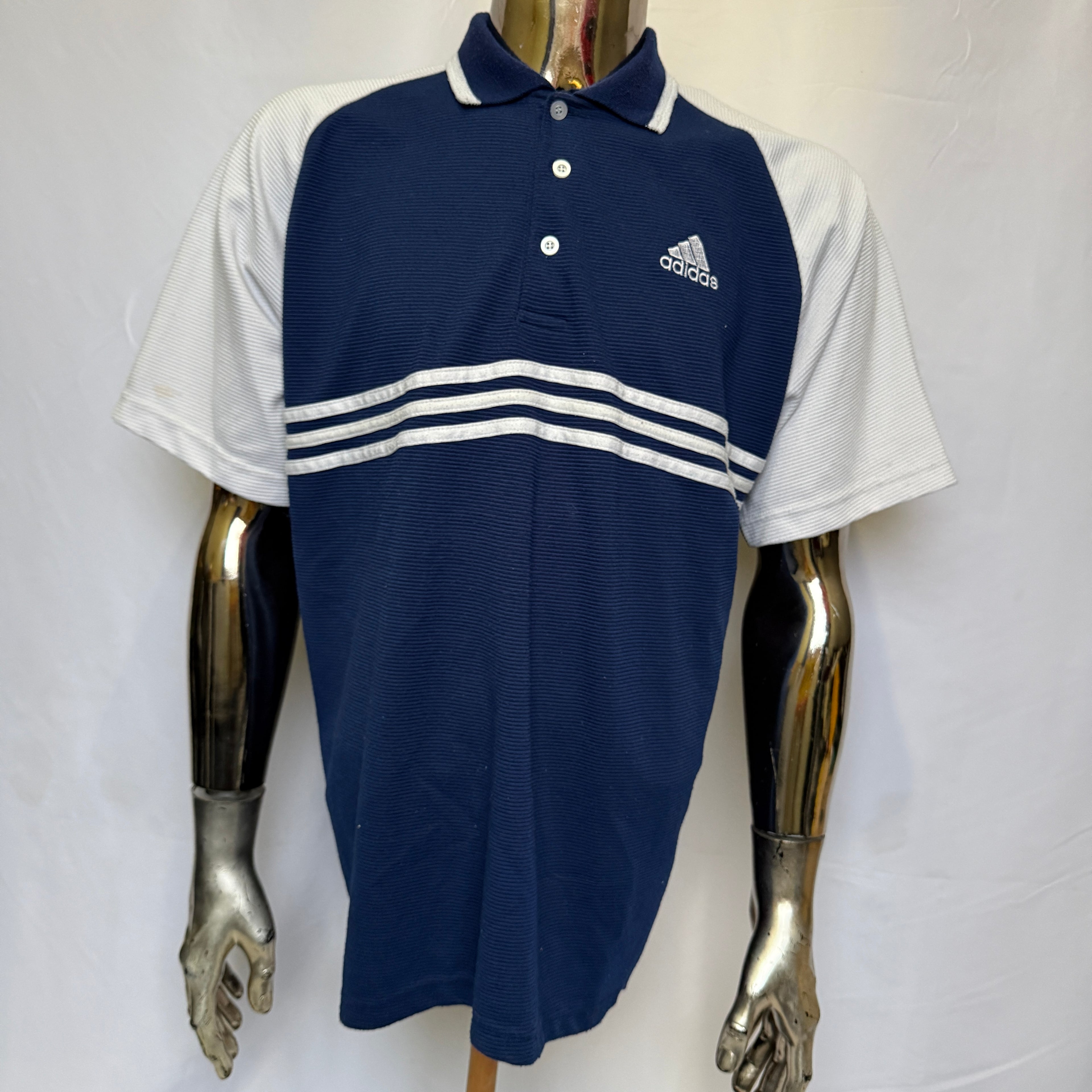 adidas 90er Vintage Polo Shirt / Polohemd – Gr. M