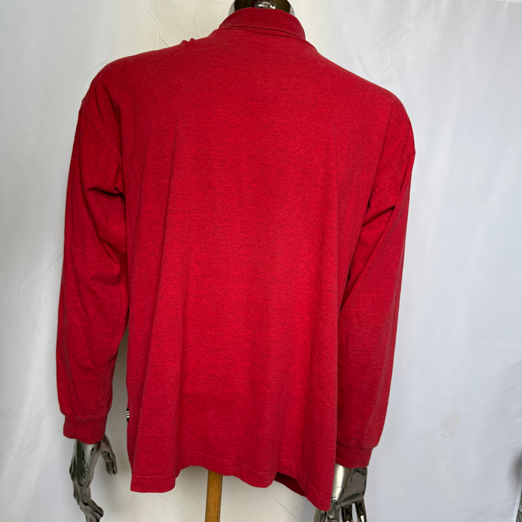 adidas 90er Vintage Rollkragen Pullover / Shirt - Y2K – Gr. L