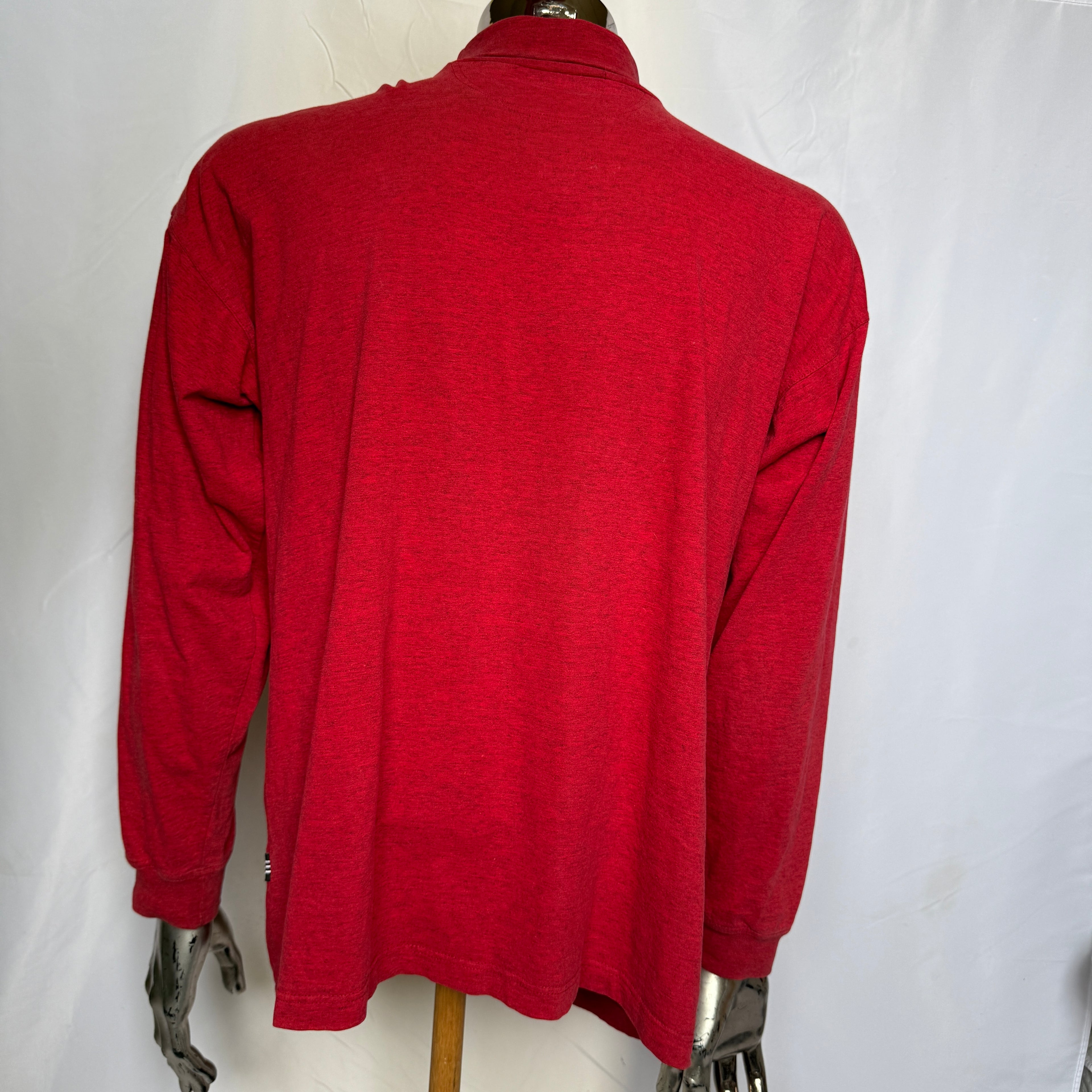 adidas 90er Vintage Rollkragen Pullover / Shirt - Y2K – Gr. L